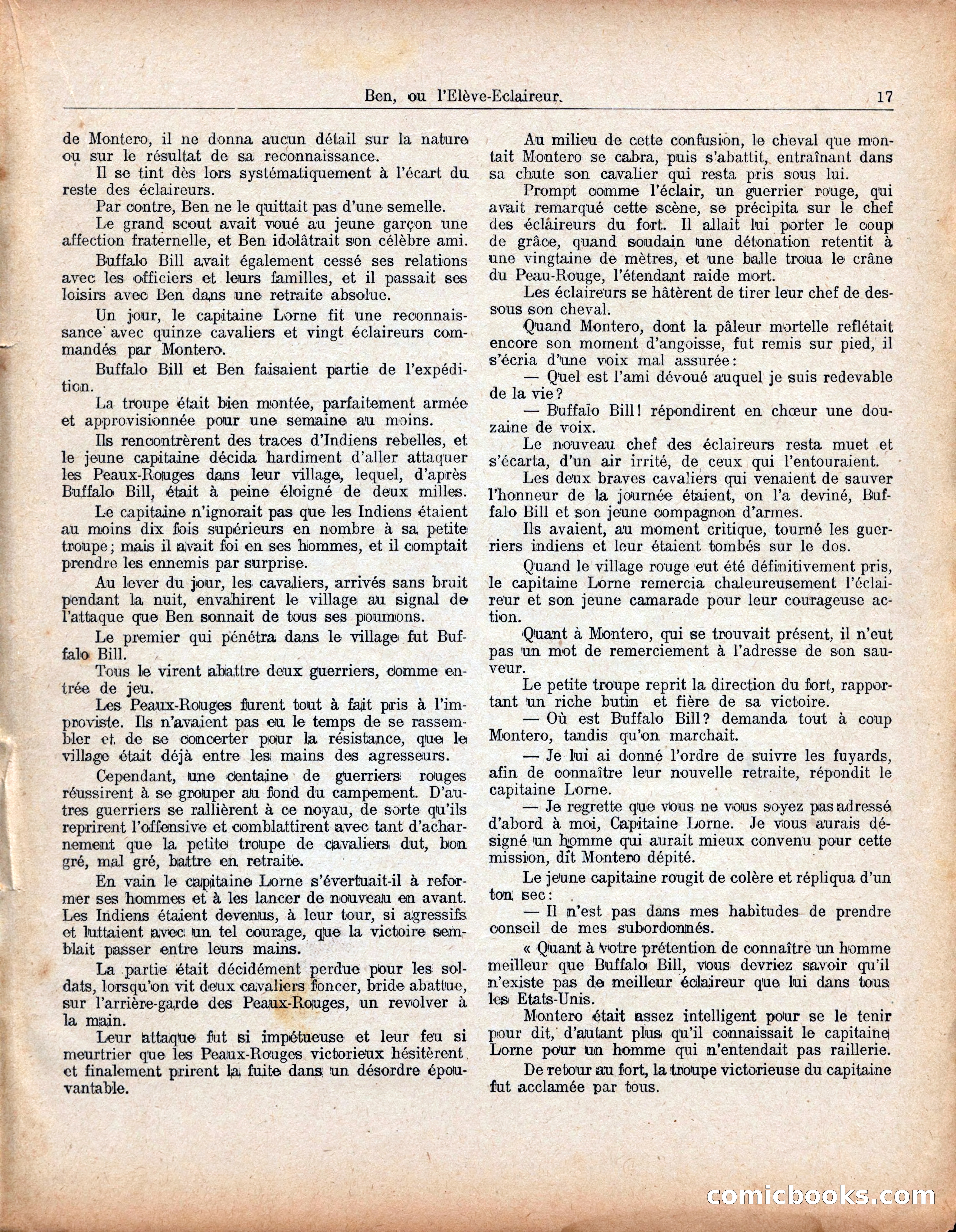 Buffalo Bill No. 52: Ben, ou l'Élève-Éclaireur — page 21 of 40