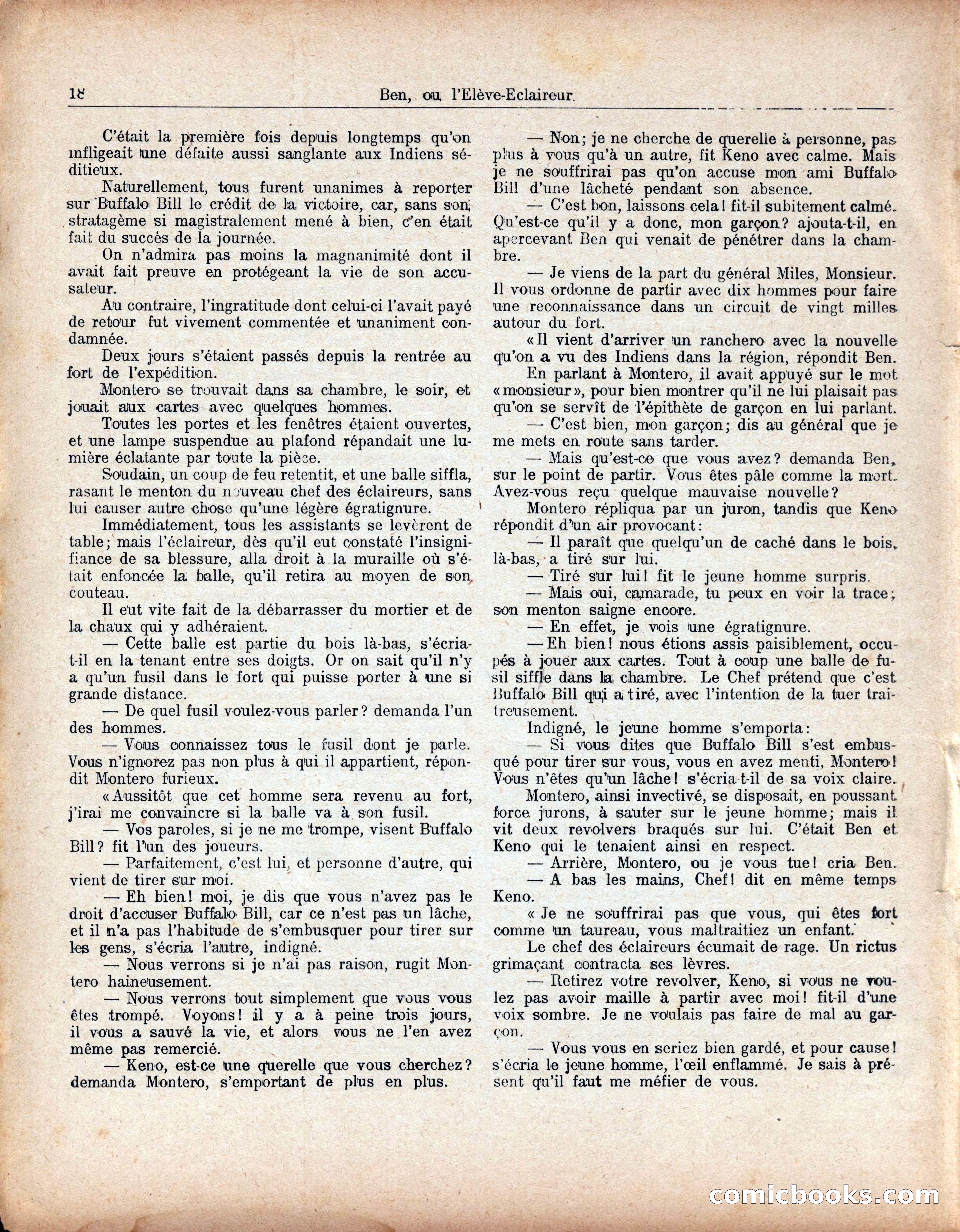 Buffalo Bill No. 52: Ben, ou l'Élève-Éclaireur — page 22 of 40