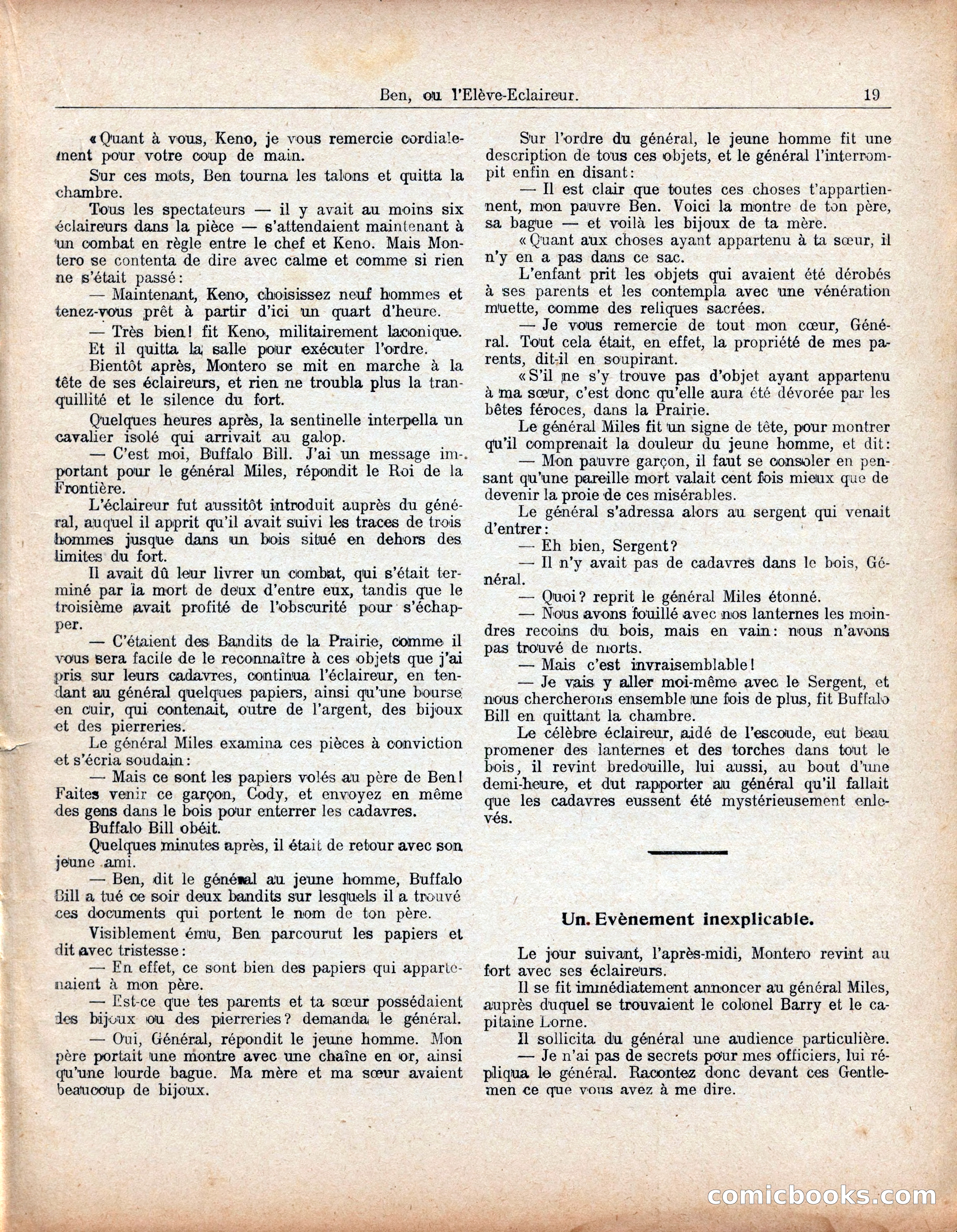 Buffalo Bill No. 52: Ben, ou l'Élève-Éclaireur — page 23 of 40