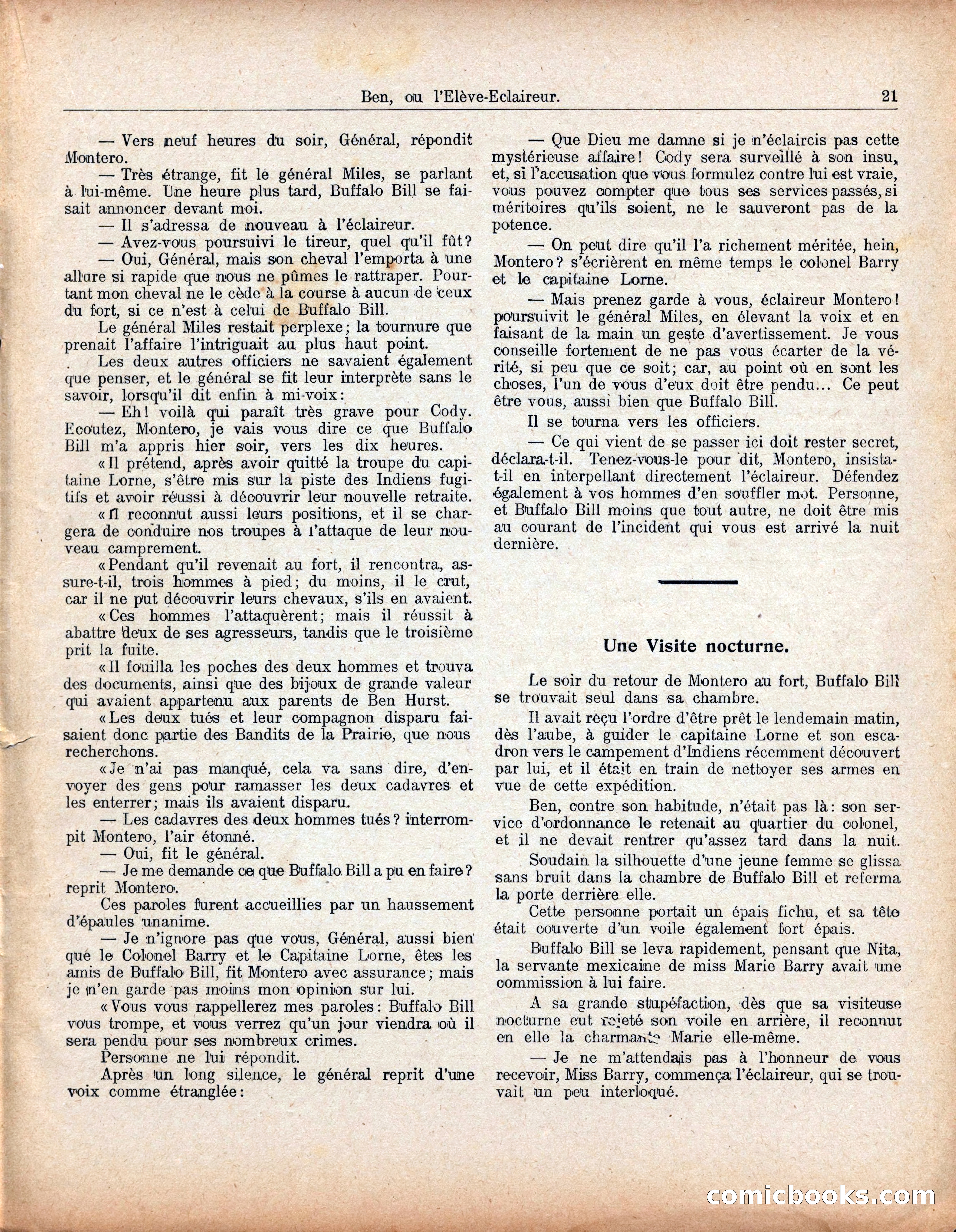 Buffalo Bill No. 52: Ben, ou l'Élève-Éclaireur — page 25 of 40