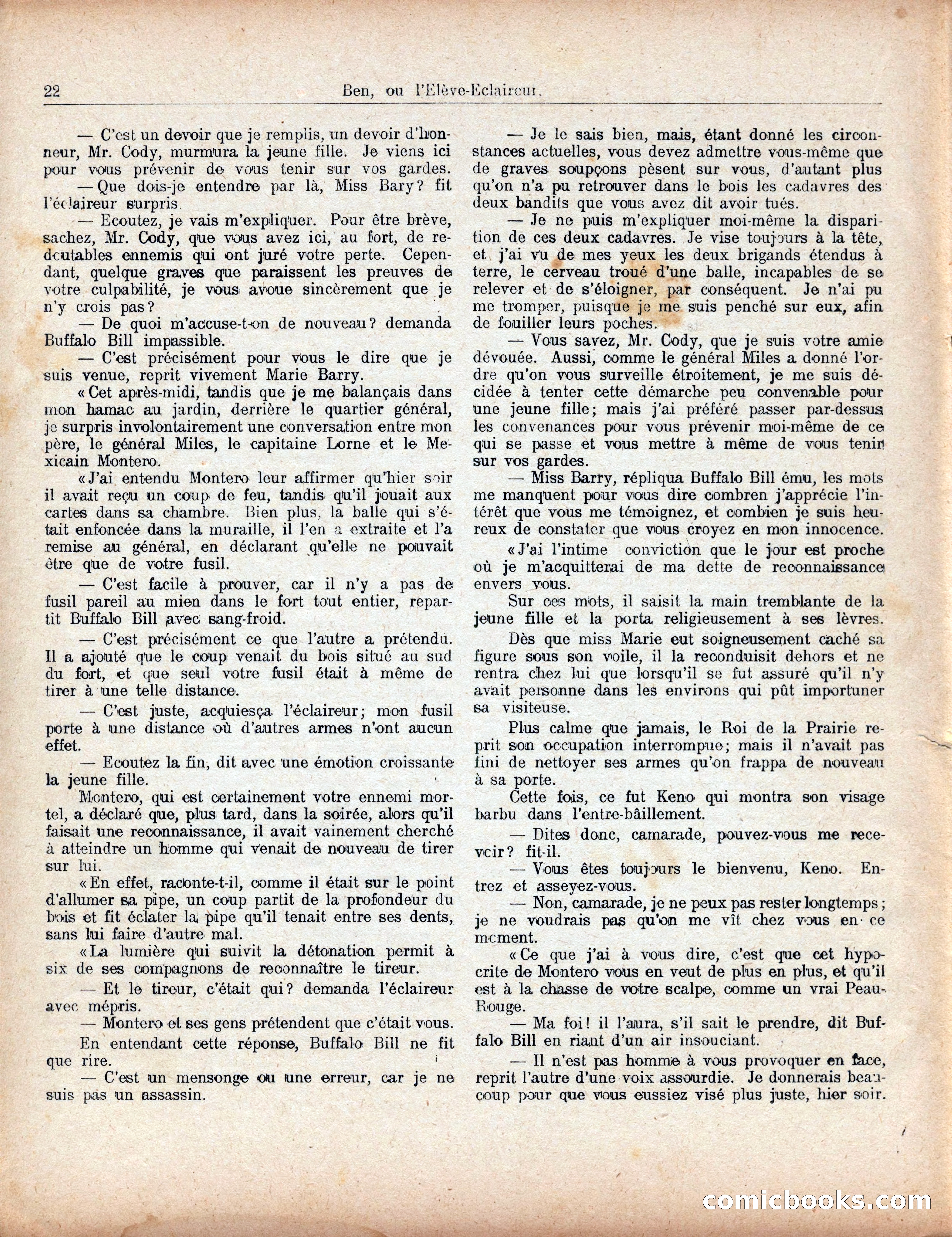 Buffalo Bill No. 52: Ben, ou l'Élève-Éclaireur — page 26 of 40