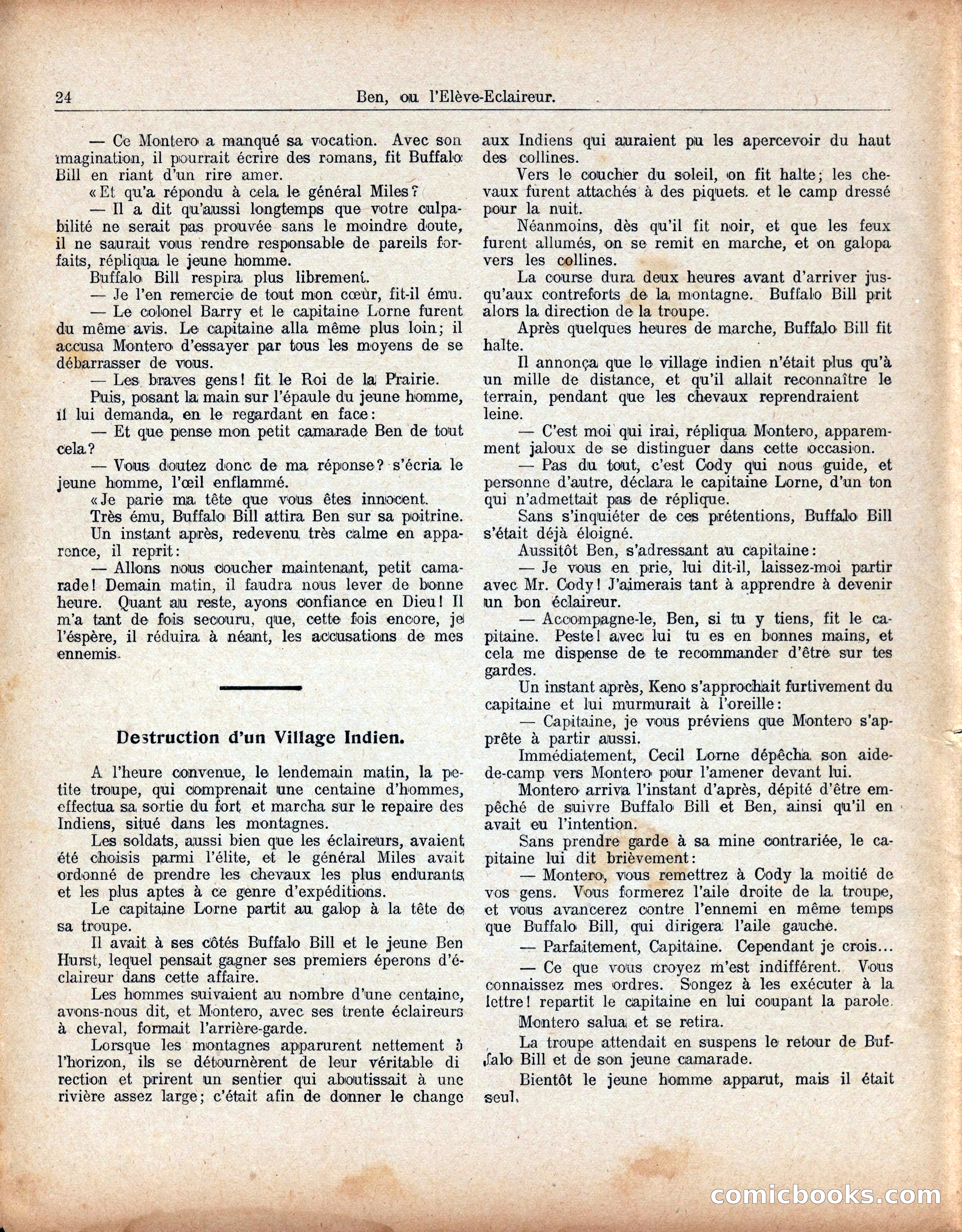 Buffalo Bill No. 52: Ben, ou l'Élève-Éclaireur — page 28 of 40