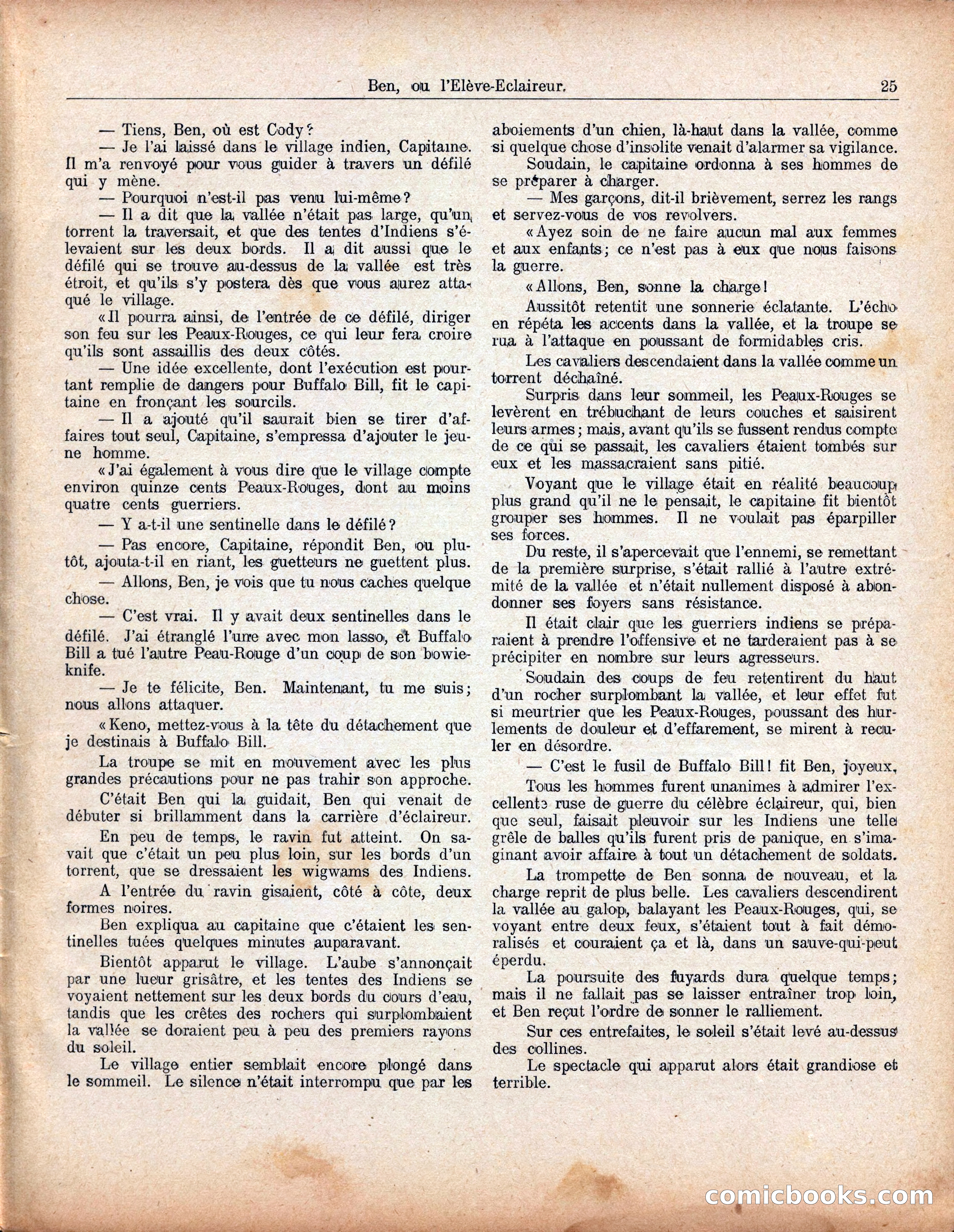 Buffalo Bill No. 52: Ben, ou l'Élève-Éclaireur — page 29 of 40
