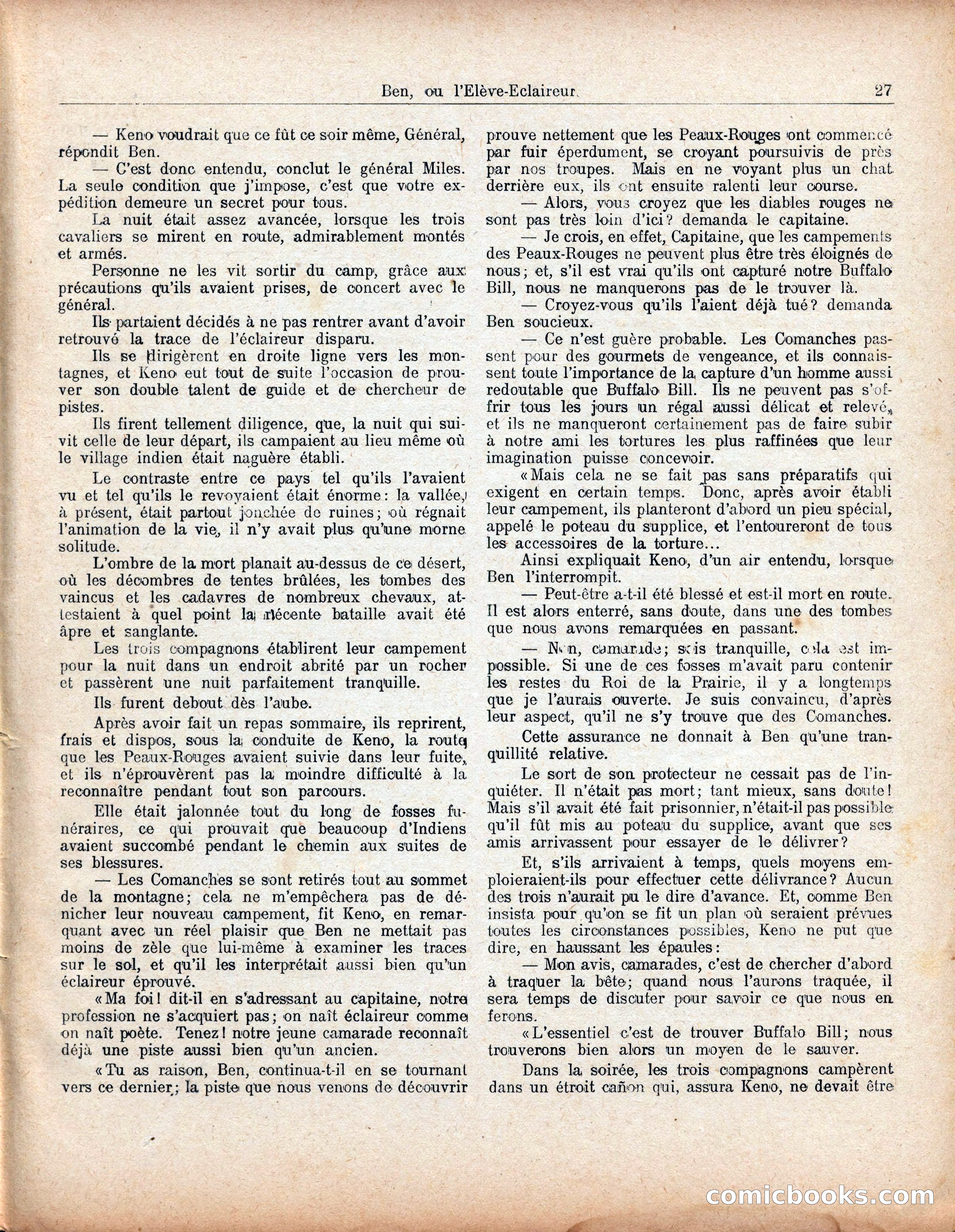 Buffalo Bill No. 52: Ben, ou l'Élève-Éclaireur — page 31 of 40