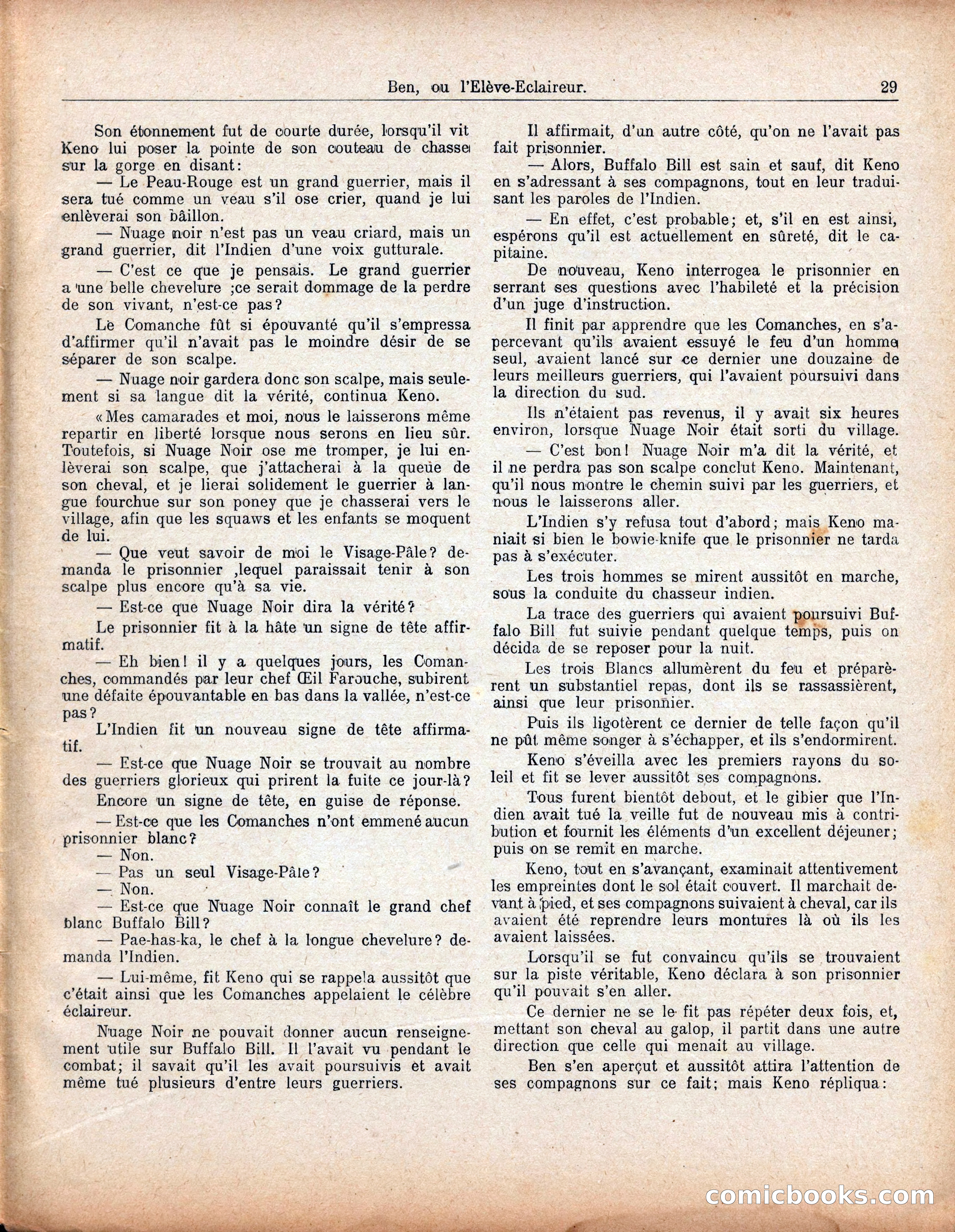 Buffalo Bill No. 52: Ben, ou l'Élève-Éclaireur — page 33 of 40