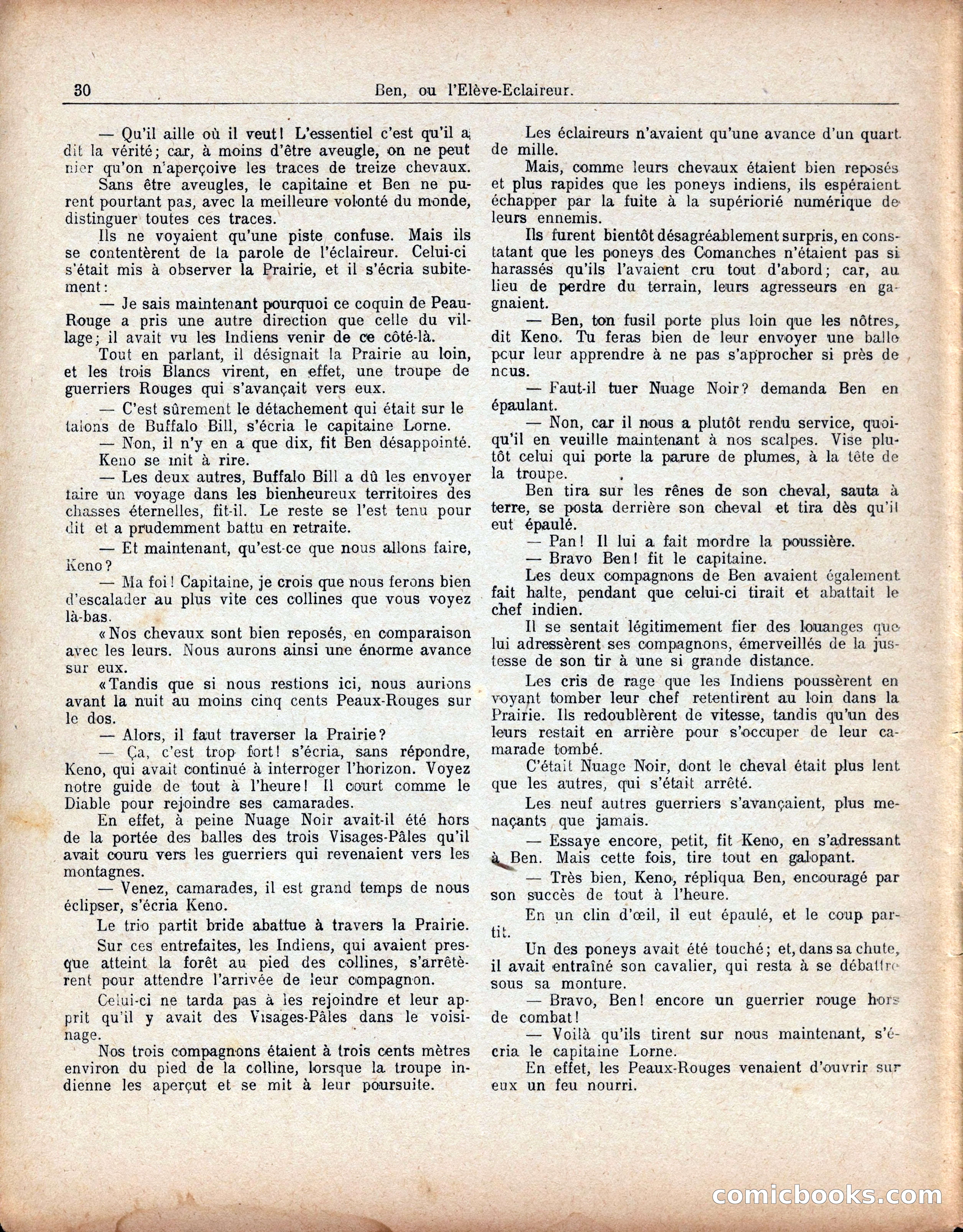 Buffalo Bill No. 52: Ben, ou l'Élève-Éclaireur — page 34 of 40