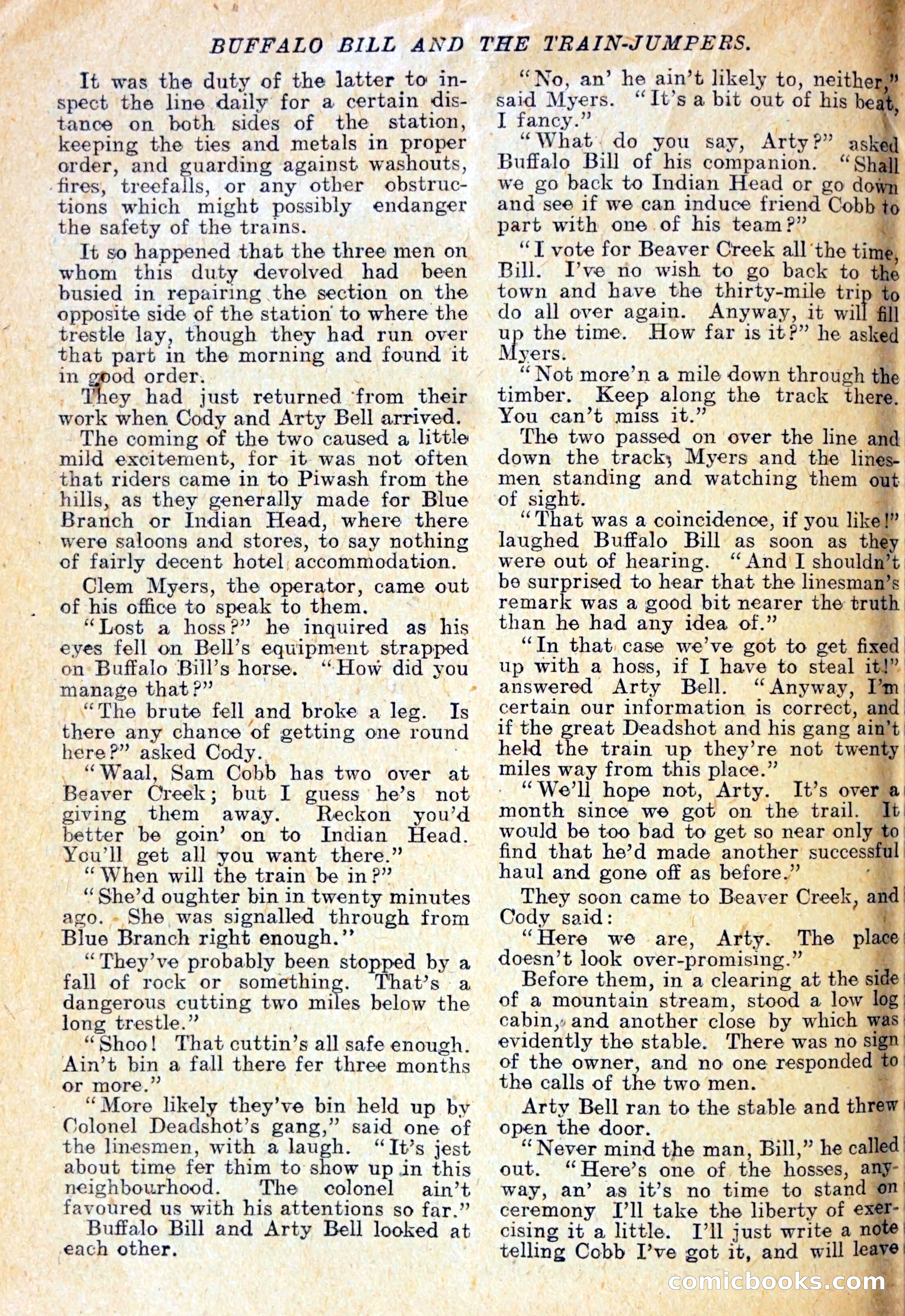 Buffalo Bill and the Train-Jumpers — page 7 of 29