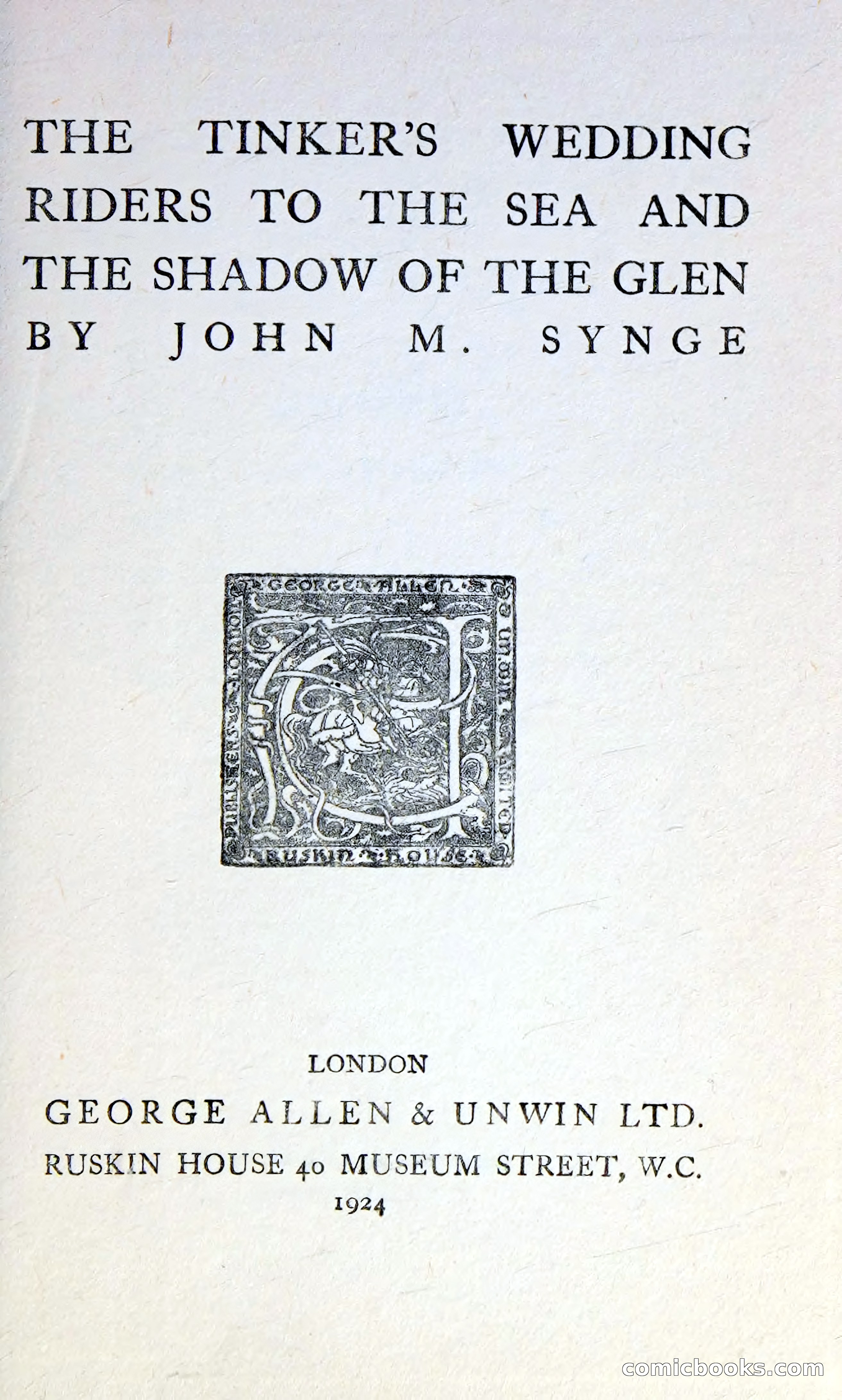 The Tinker's Wedding / Riders to the Sea / The Shadow of the Glen — page 8 of 148