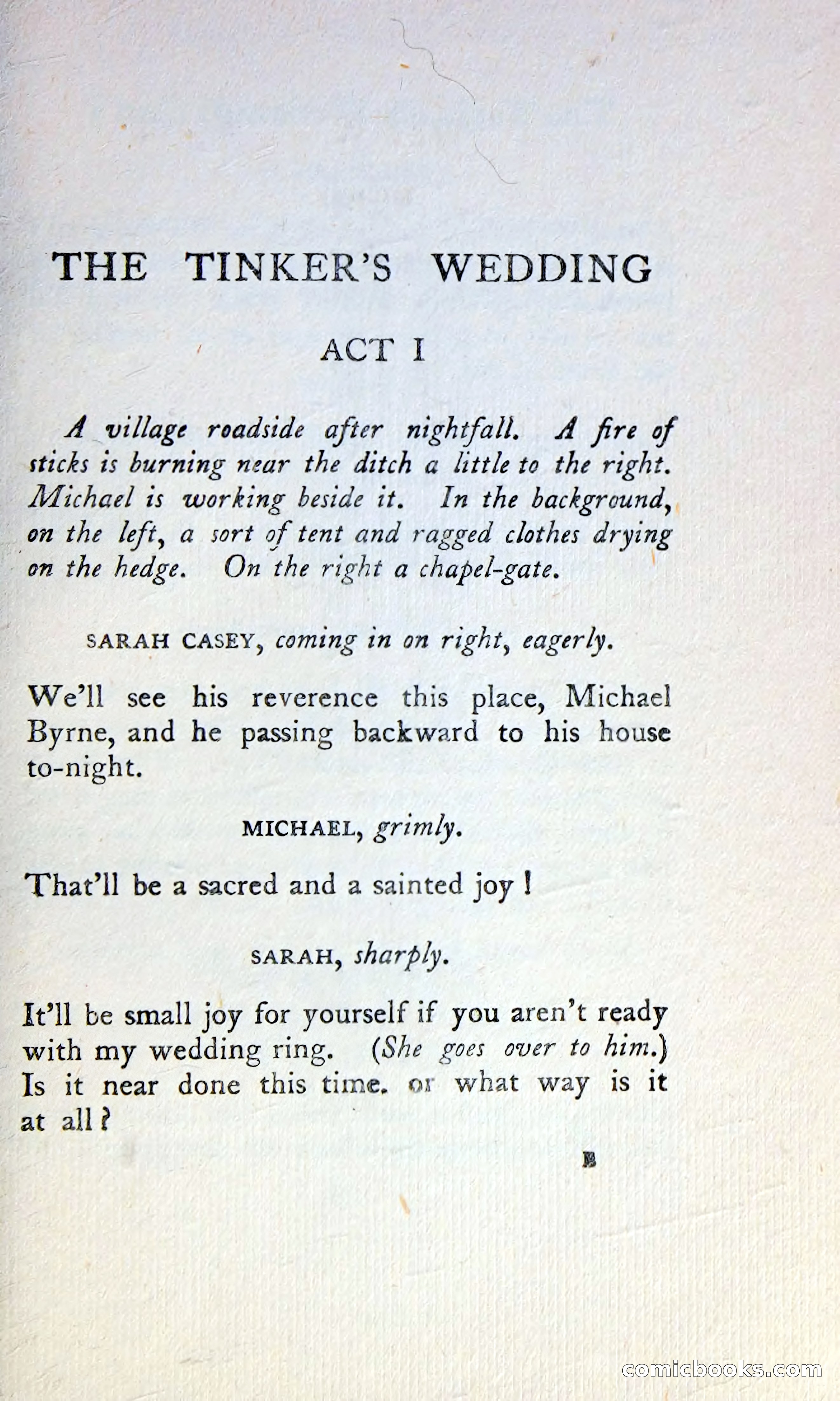 The Tinker's Wedding / Riders to the Sea / The Shadow of the Glen — page 18 of 148