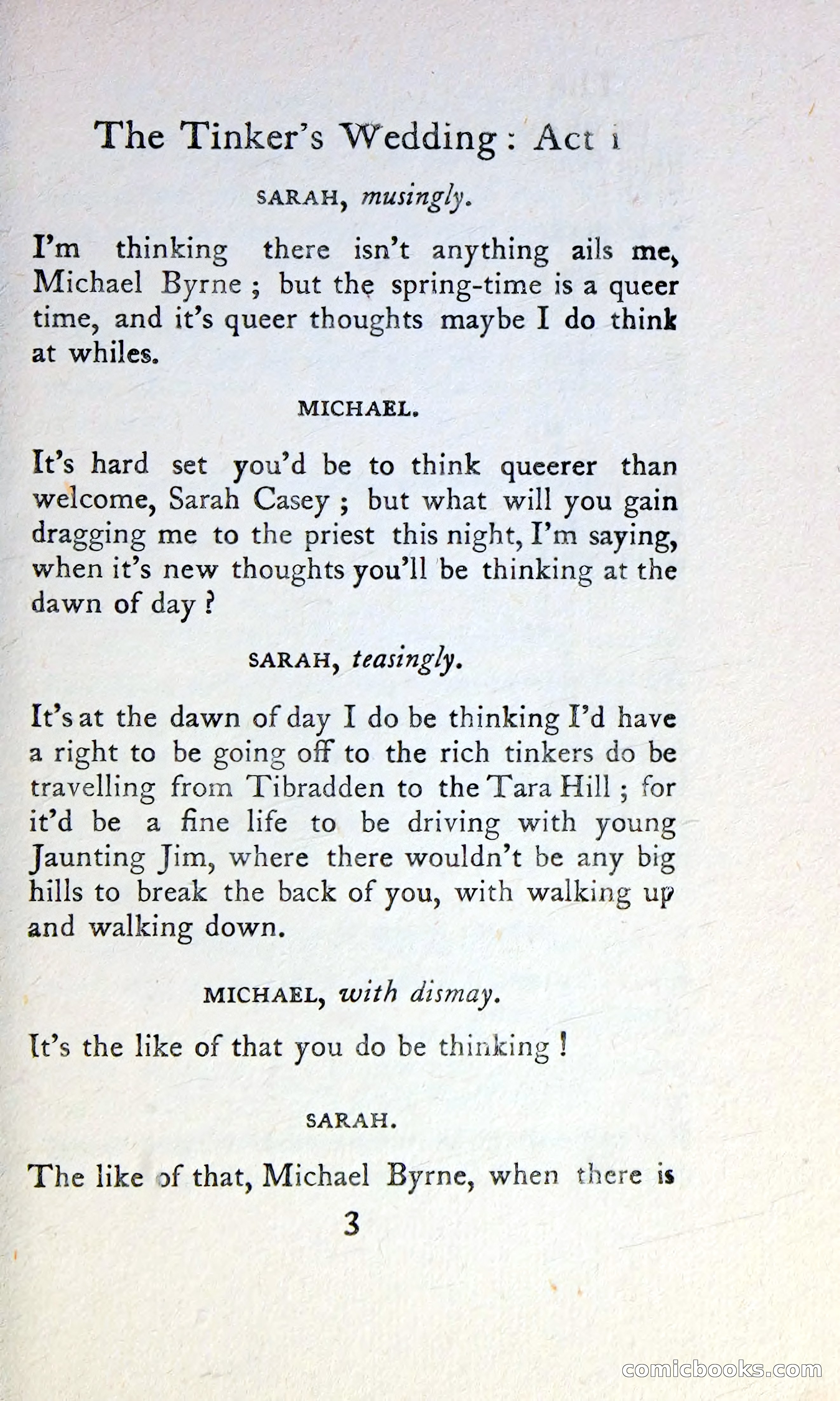 The Tinker's Wedding / Riders to the Sea / The Shadow of the Glen — page 20 of 148
