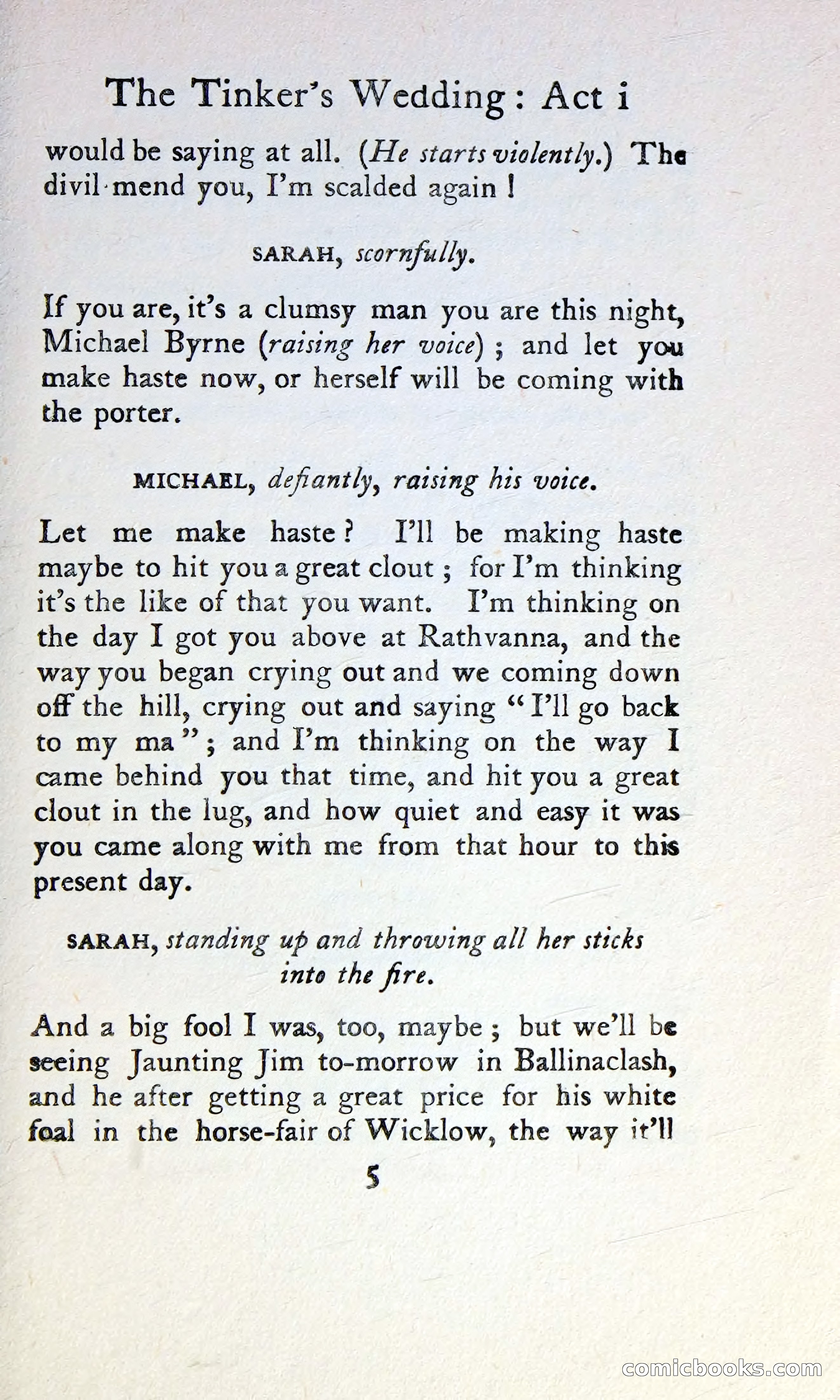 The Tinker's Wedding / Riders to the Sea / The Shadow of the Glen — page 22 of 148