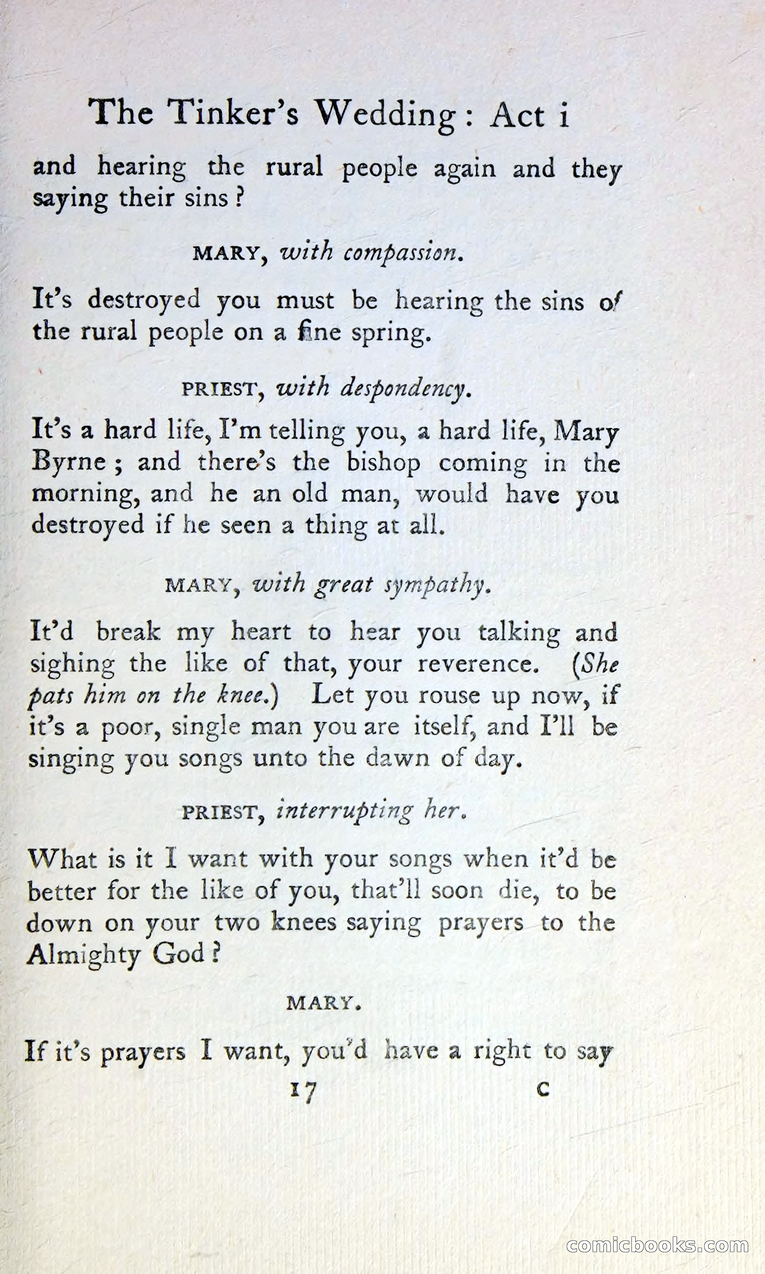 The Tinker's Wedding / Riders to the Sea / The Shadow of the Glen — page 34 of 148