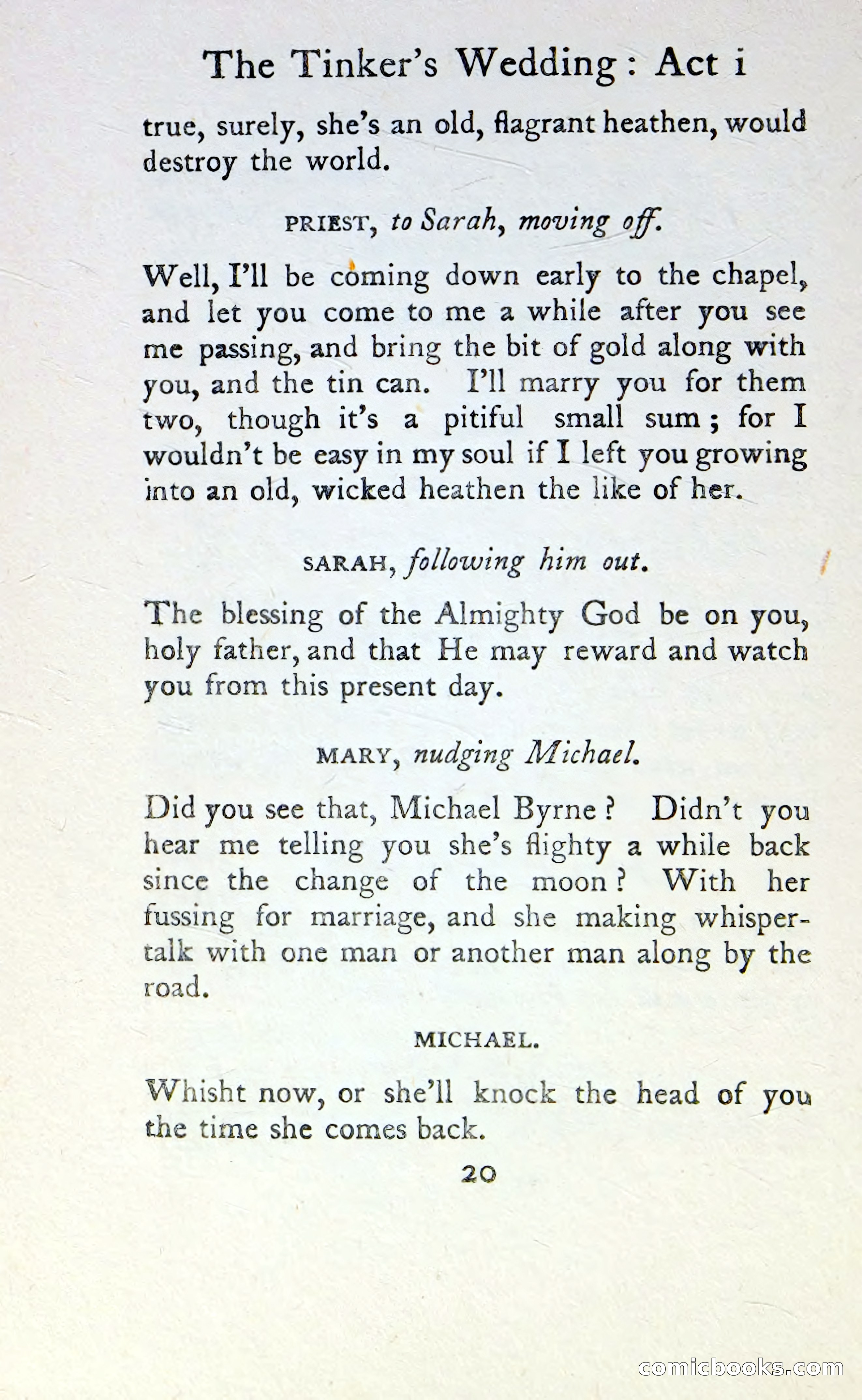 The Tinker's Wedding / Riders to the Sea / The Shadow of the Glen — page 37 of 148