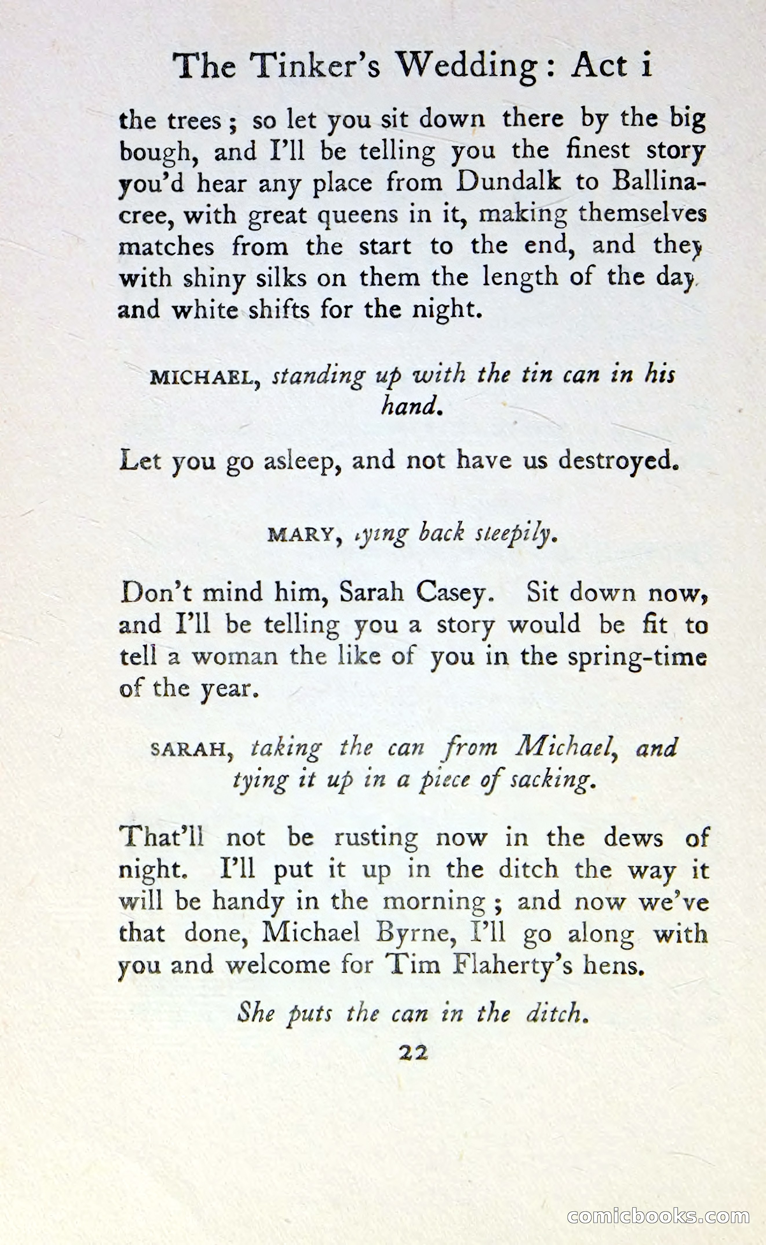 The Tinker's Wedding / Riders to the Sea / The Shadow of the Glen — page 39 of 148