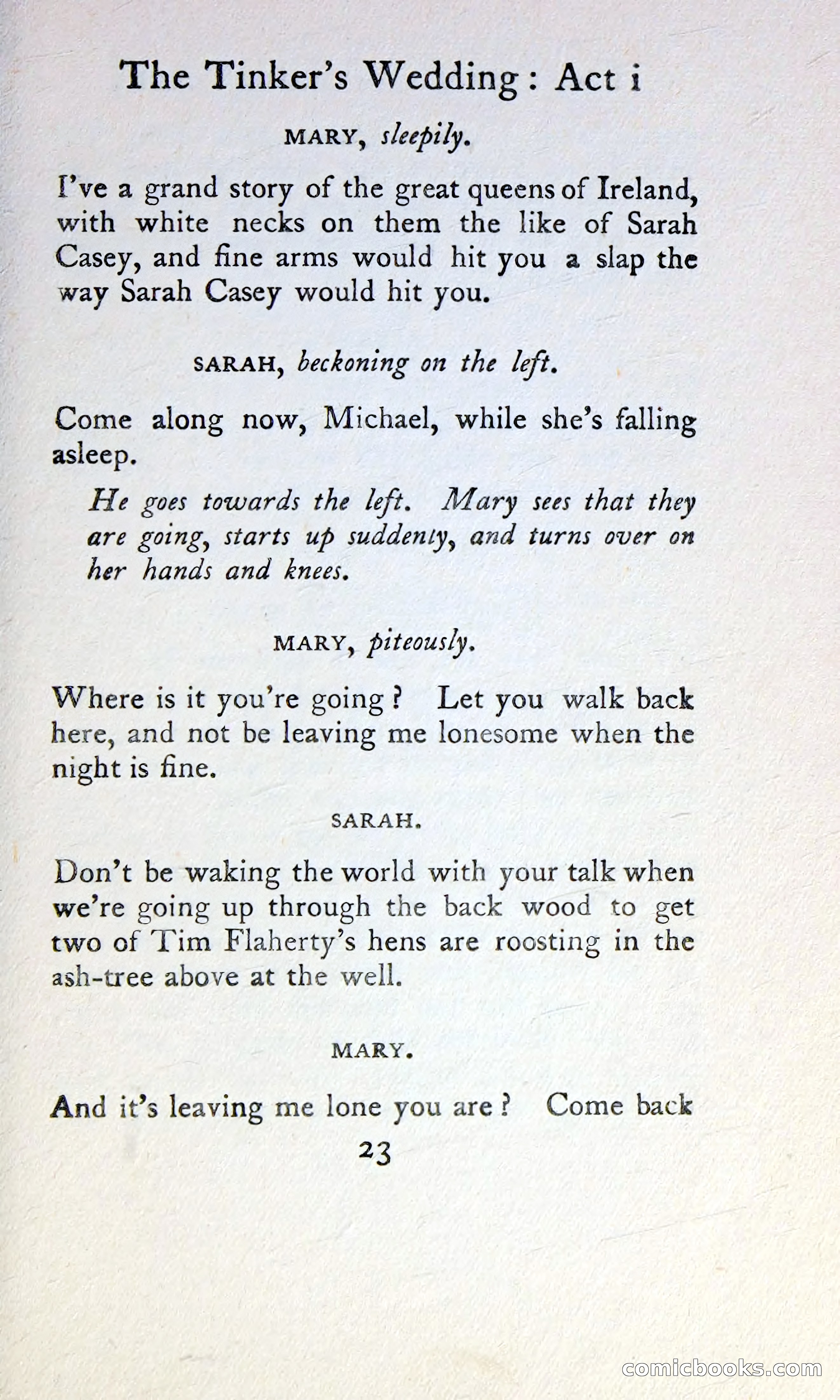 The Tinker's Wedding / Riders to the Sea / The Shadow of the Glen — page 40 of 148