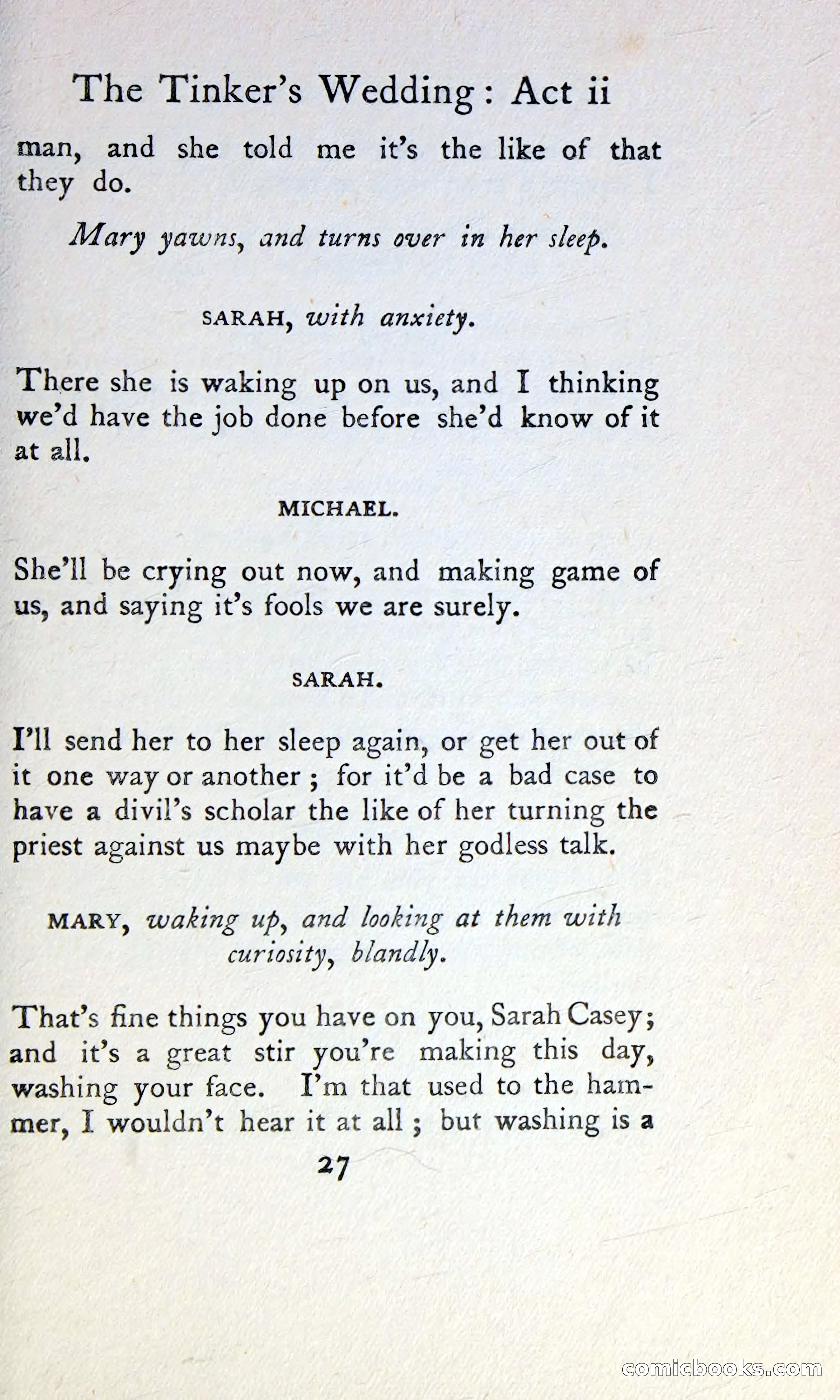 The Tinker's Wedding / Riders to the Sea / The Shadow of the Glen — page 44 of 148