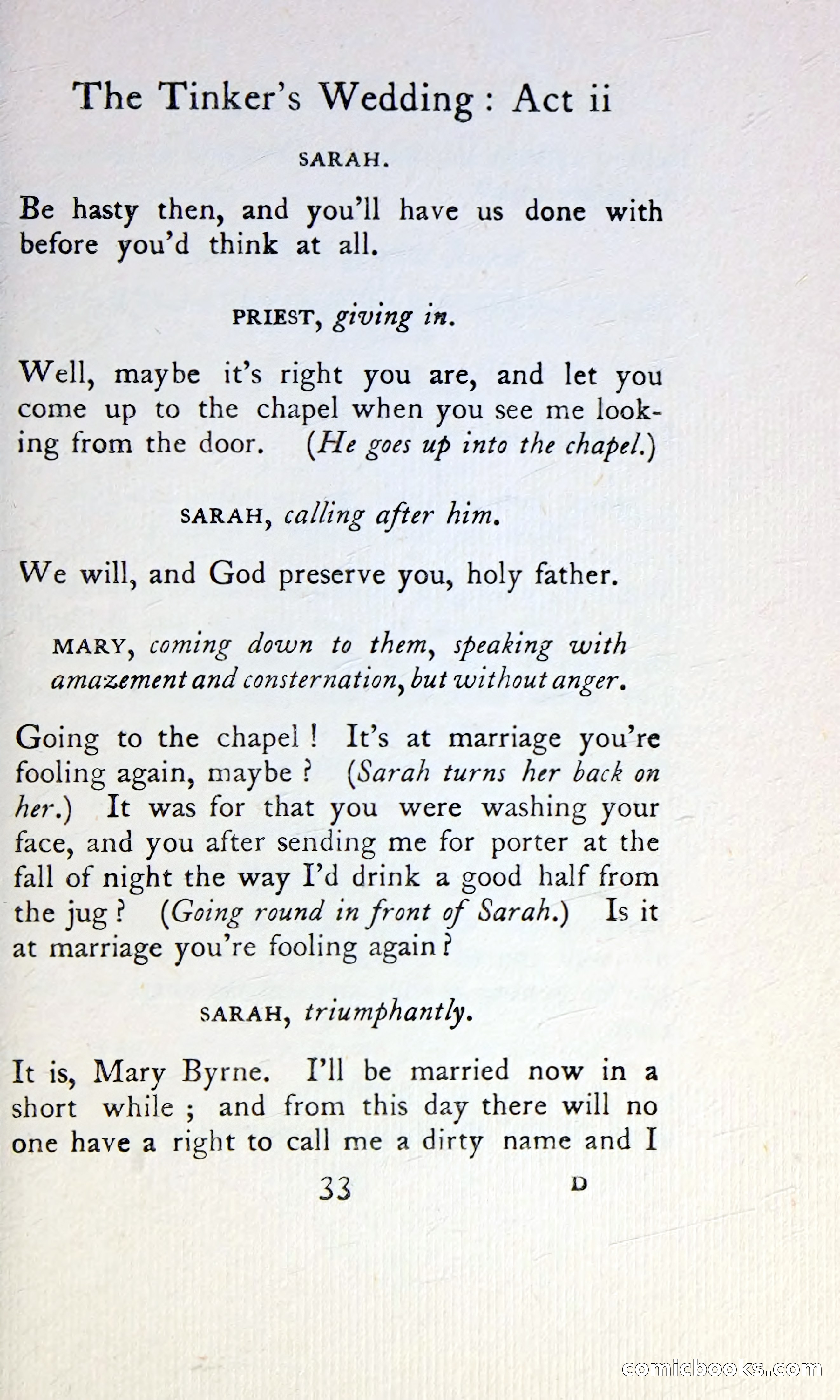 The Tinker's Wedding / Riders to the Sea / The Shadow of the Glen — page 50 of 148