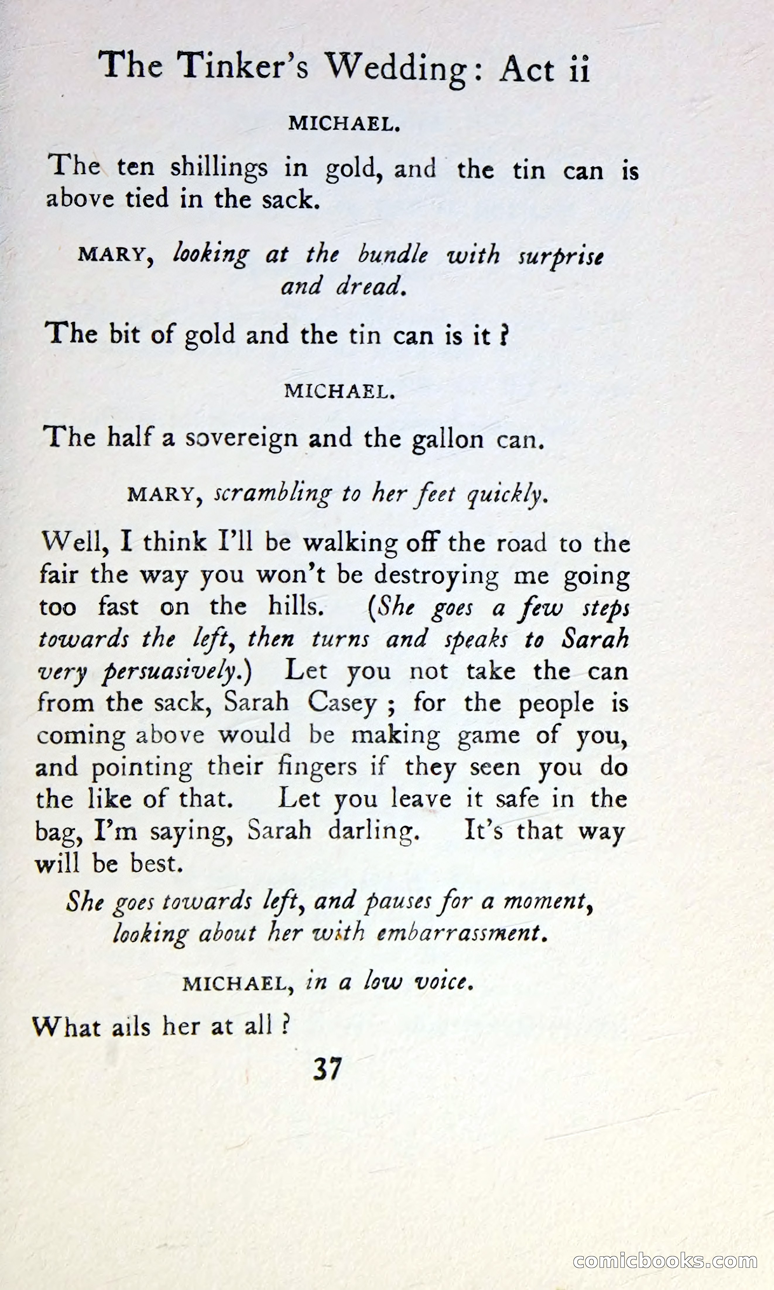 The Tinker's Wedding / Riders to the Sea / The Shadow of the Glen — page 54 of 148