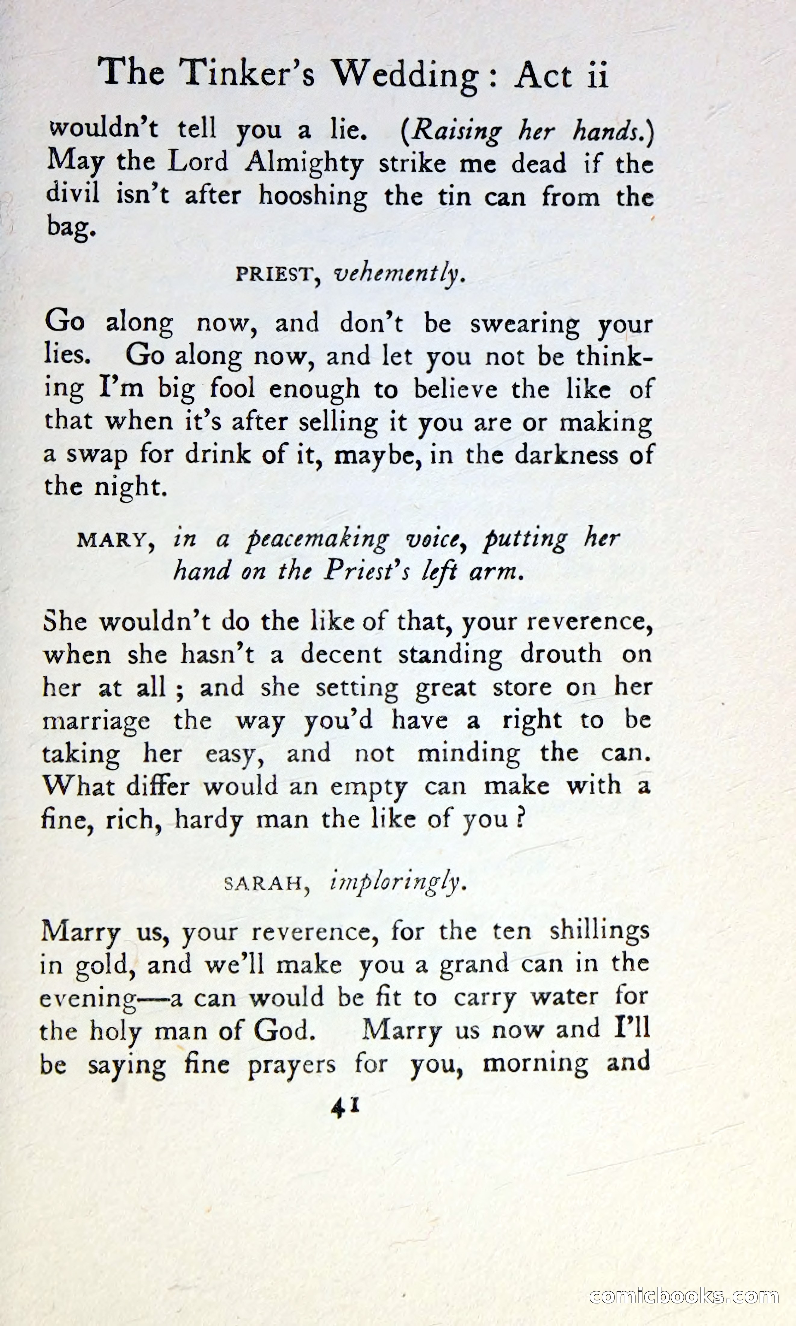 The Tinker's Wedding / Riders to the Sea / The Shadow of the Glen — page 58 of 148