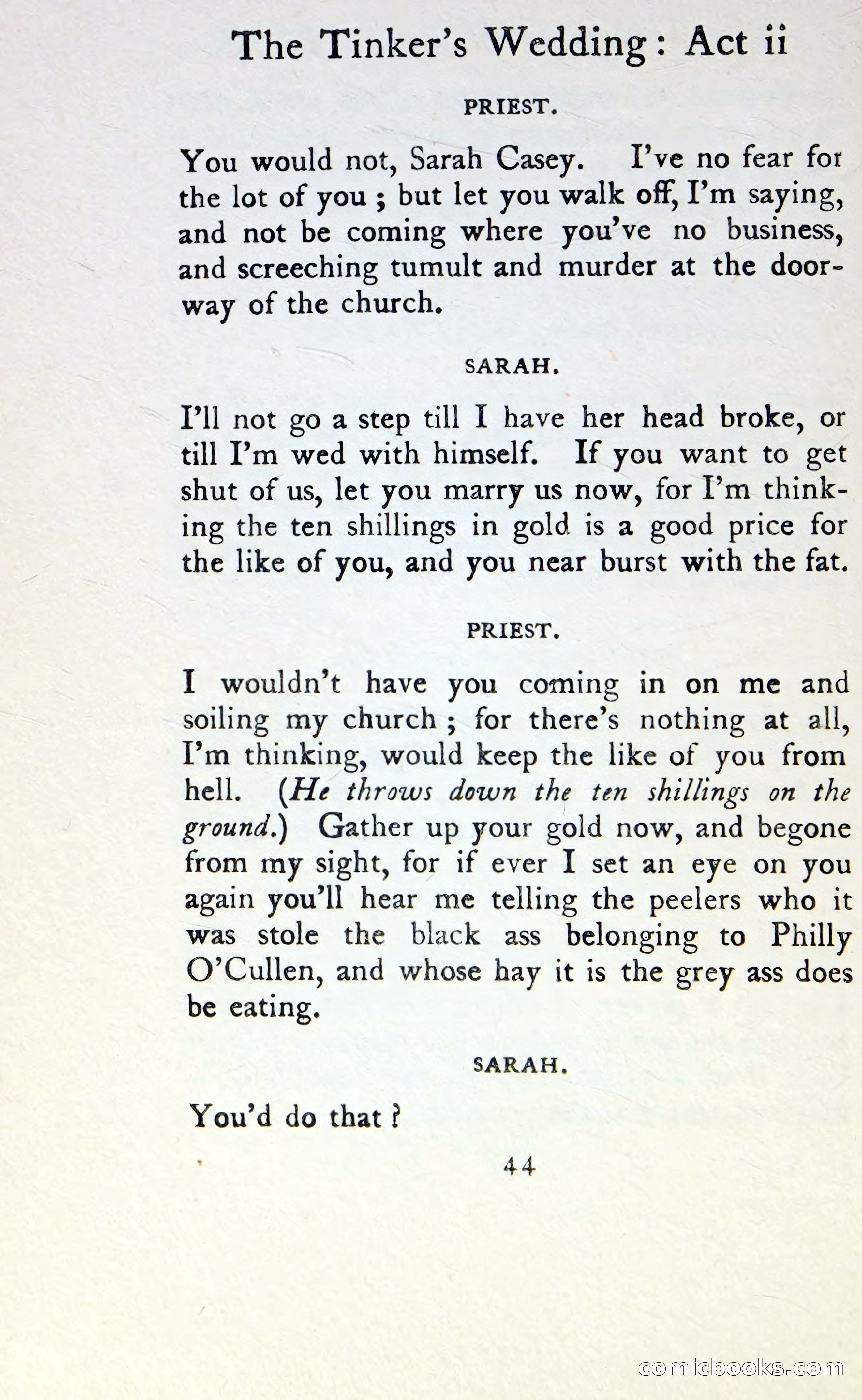 The Tinker's Wedding / Riders to the Sea / The Shadow of the Glen — page 61 of 148