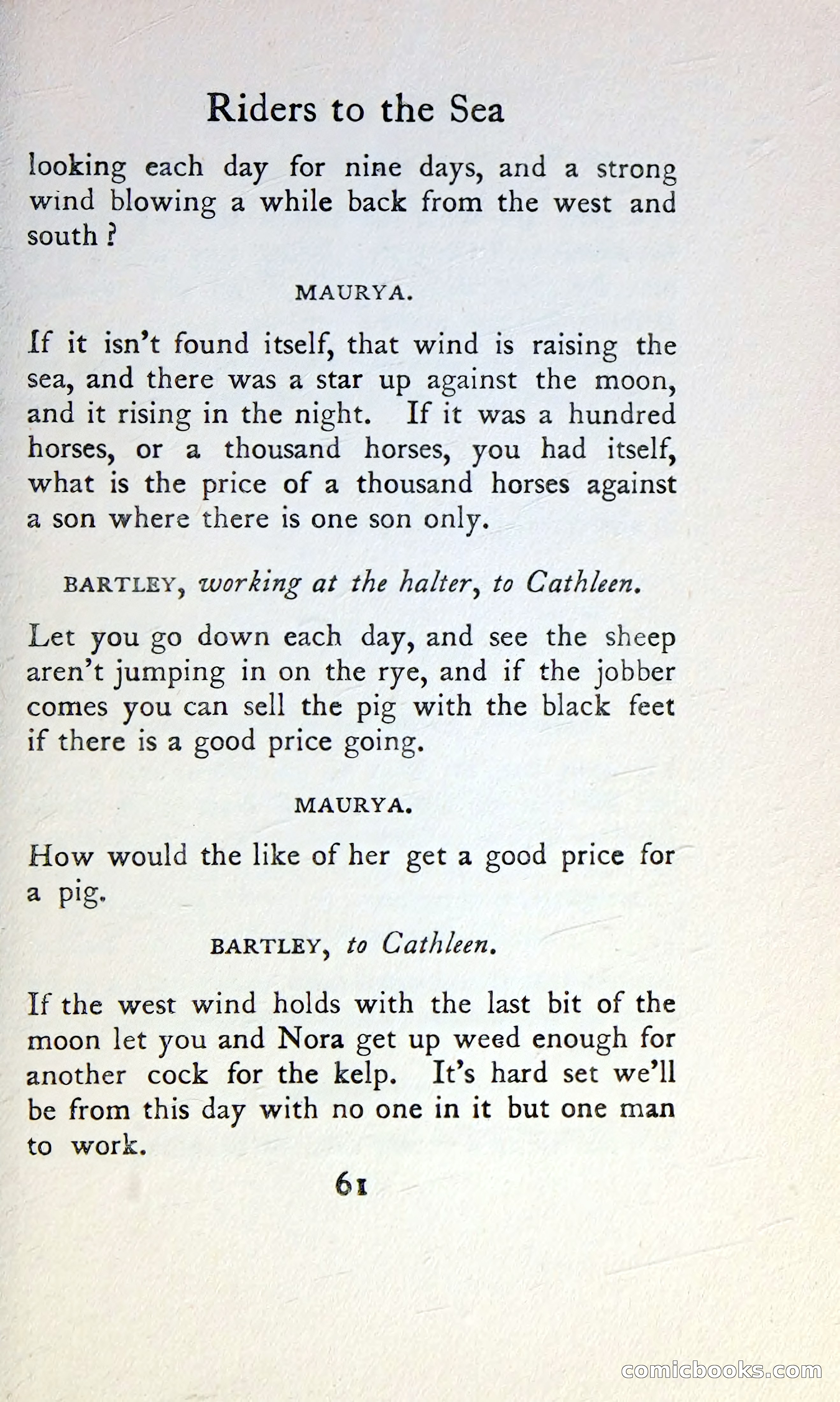 The Tinker's Wedding / Riders to the Sea / The Shadow of the Glen — page 78 of 148