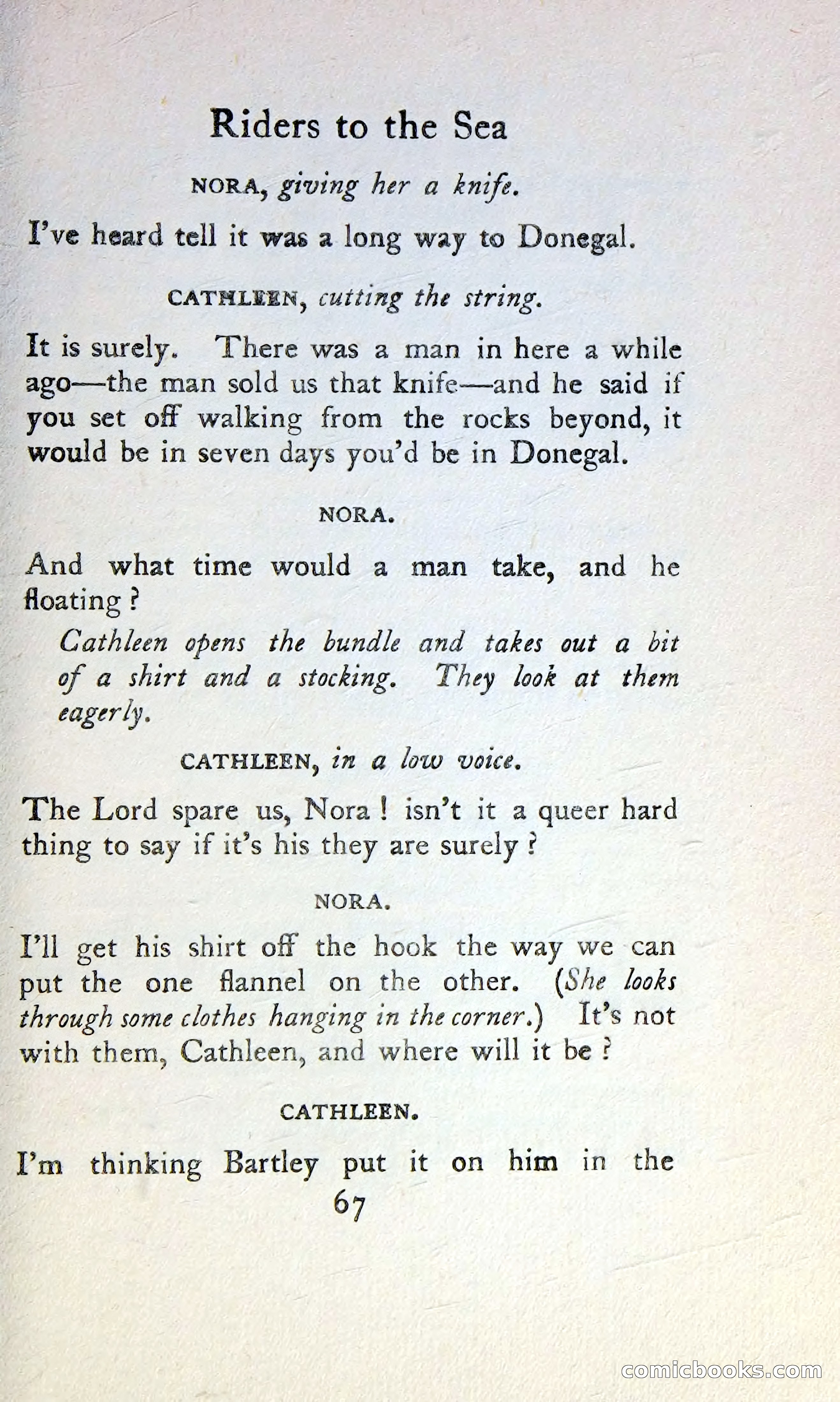 The Tinker's Wedding / Riders to the Sea / The Shadow of the Glen — page 84 of 148