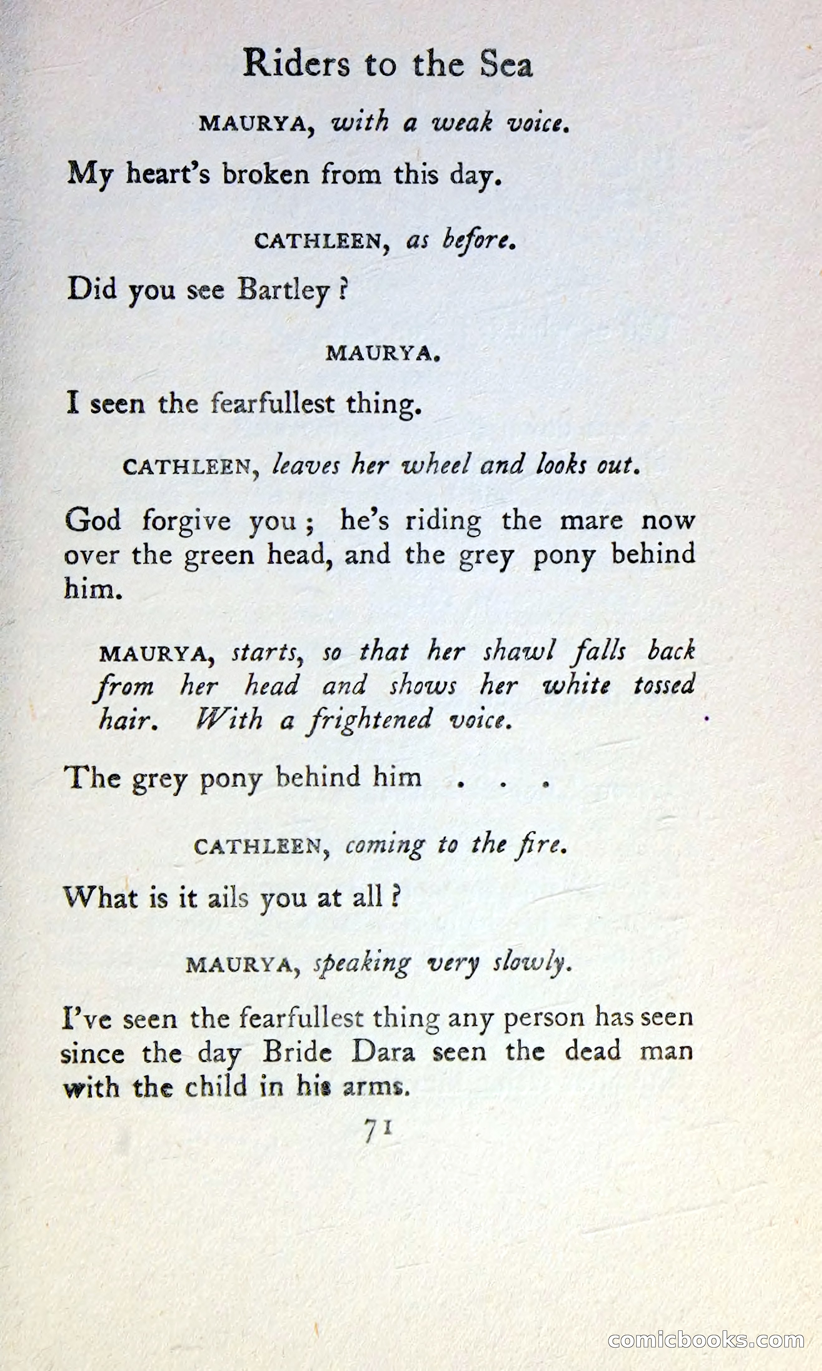 The Tinker's Wedding / Riders to the Sea / The Shadow of the Glen — page 88 of 148