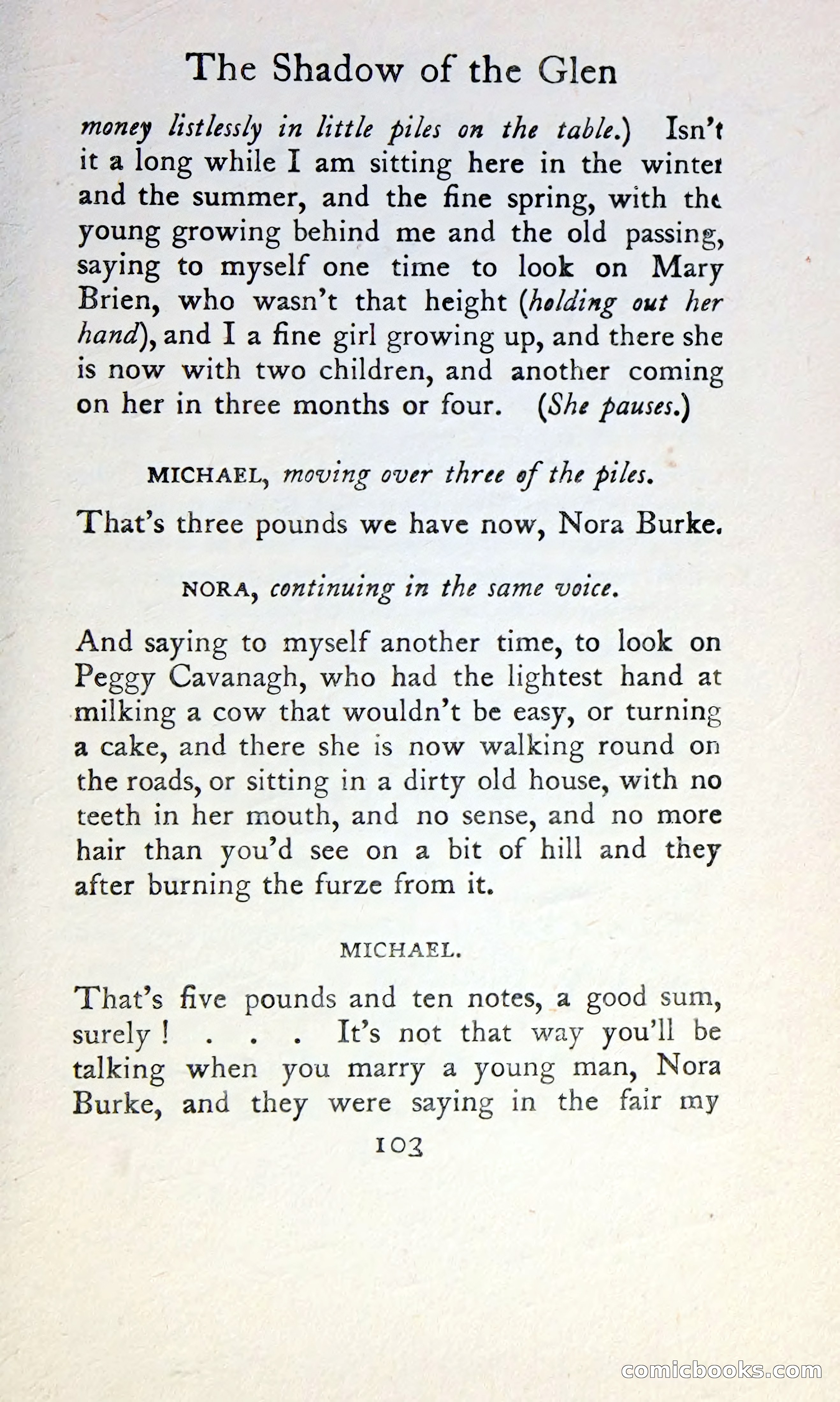 The Tinker's Wedding / Riders to the Sea / The Shadow of the Glen — page 120 of 148