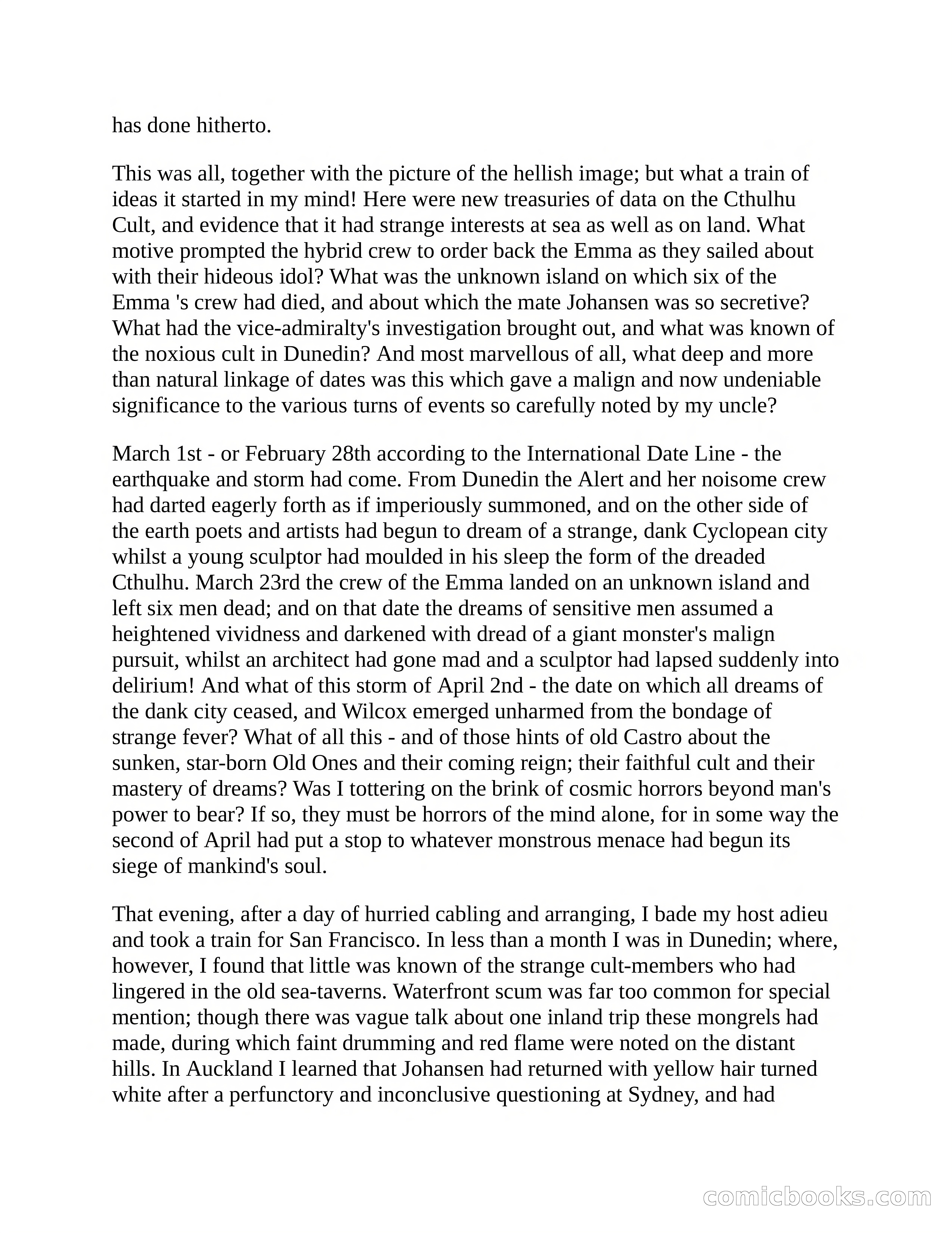 The Call of Cthulhu — page 22 of 29