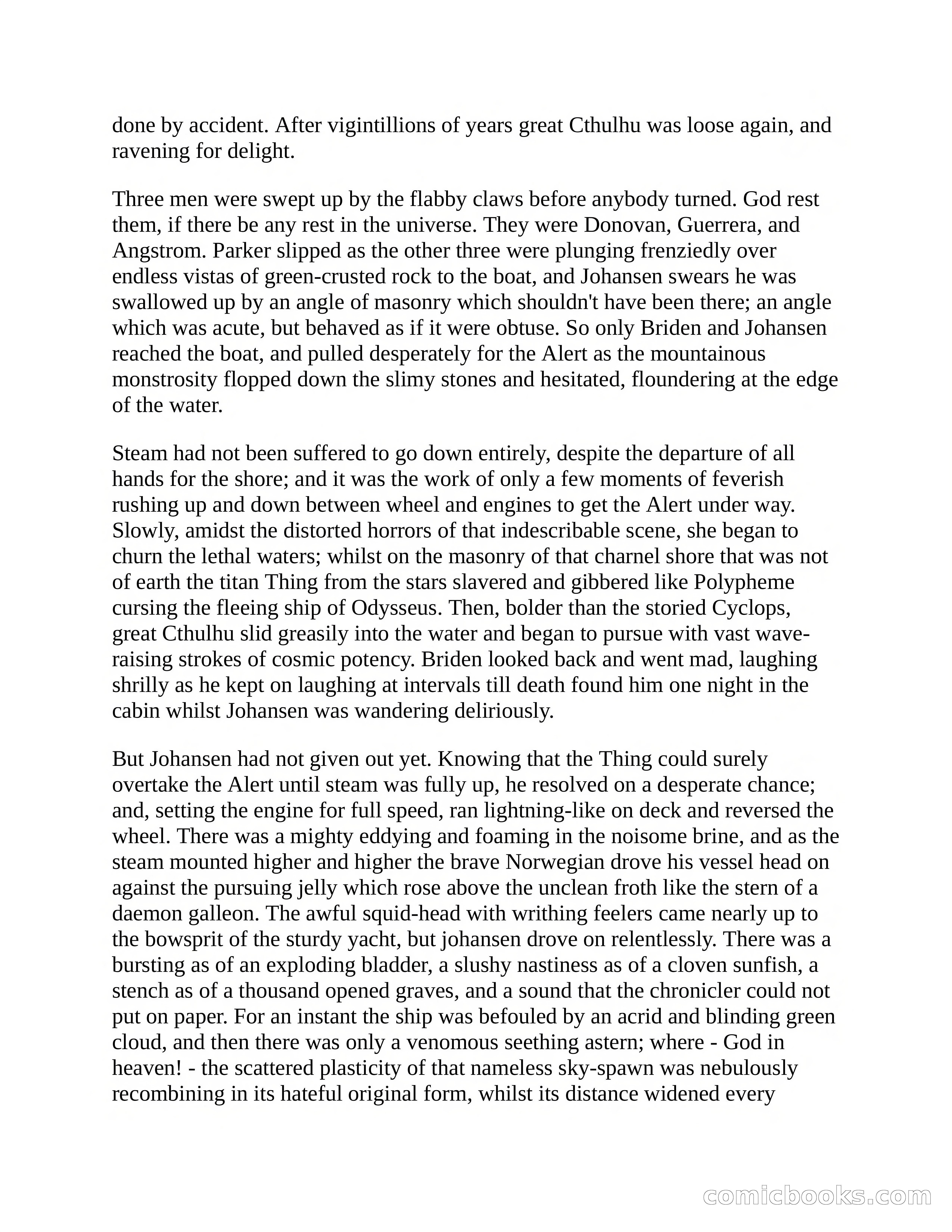 The Call of Cthulhu — page 27 of 29