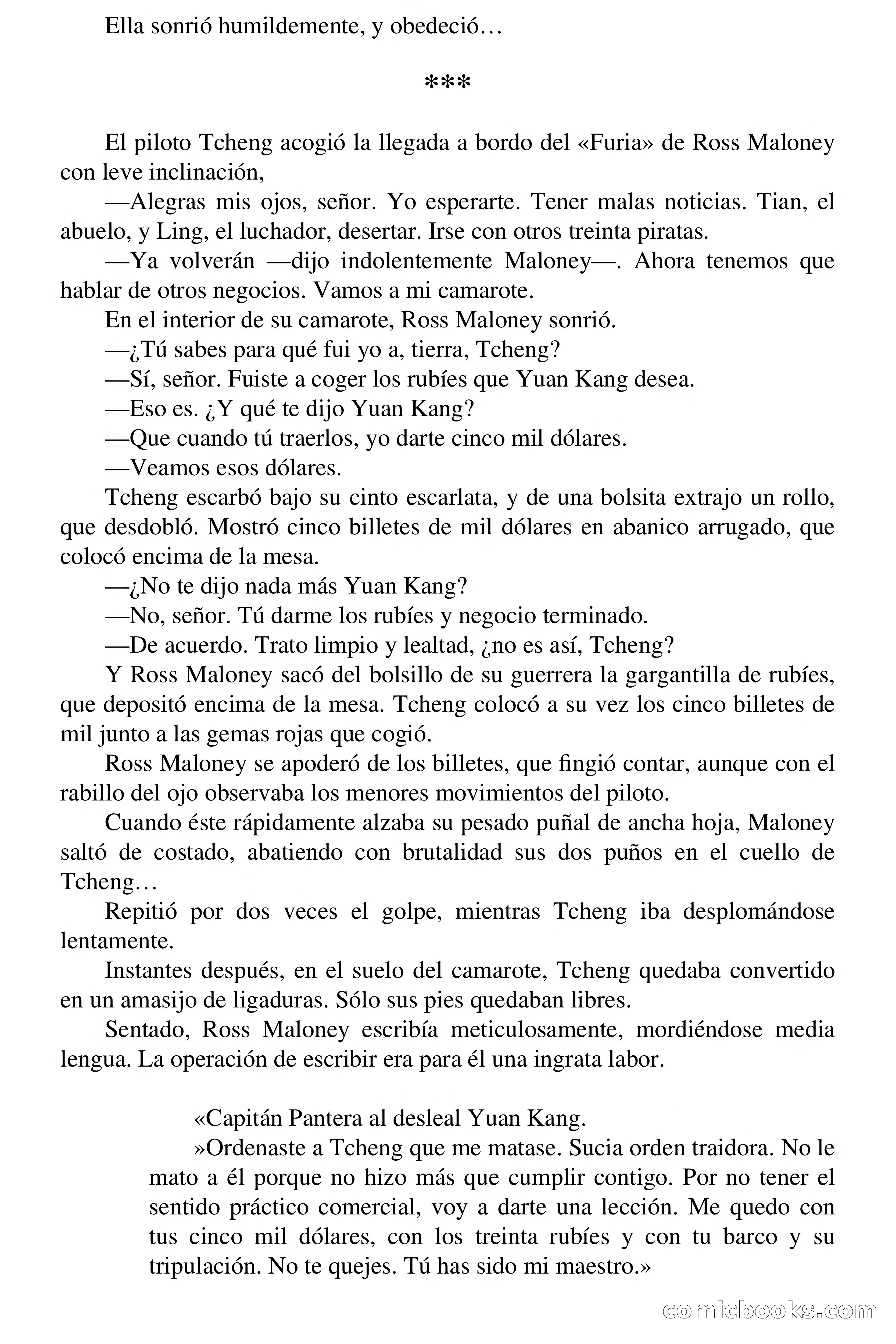 Capitán Pantera: Piratas modernos — page 72 of 76