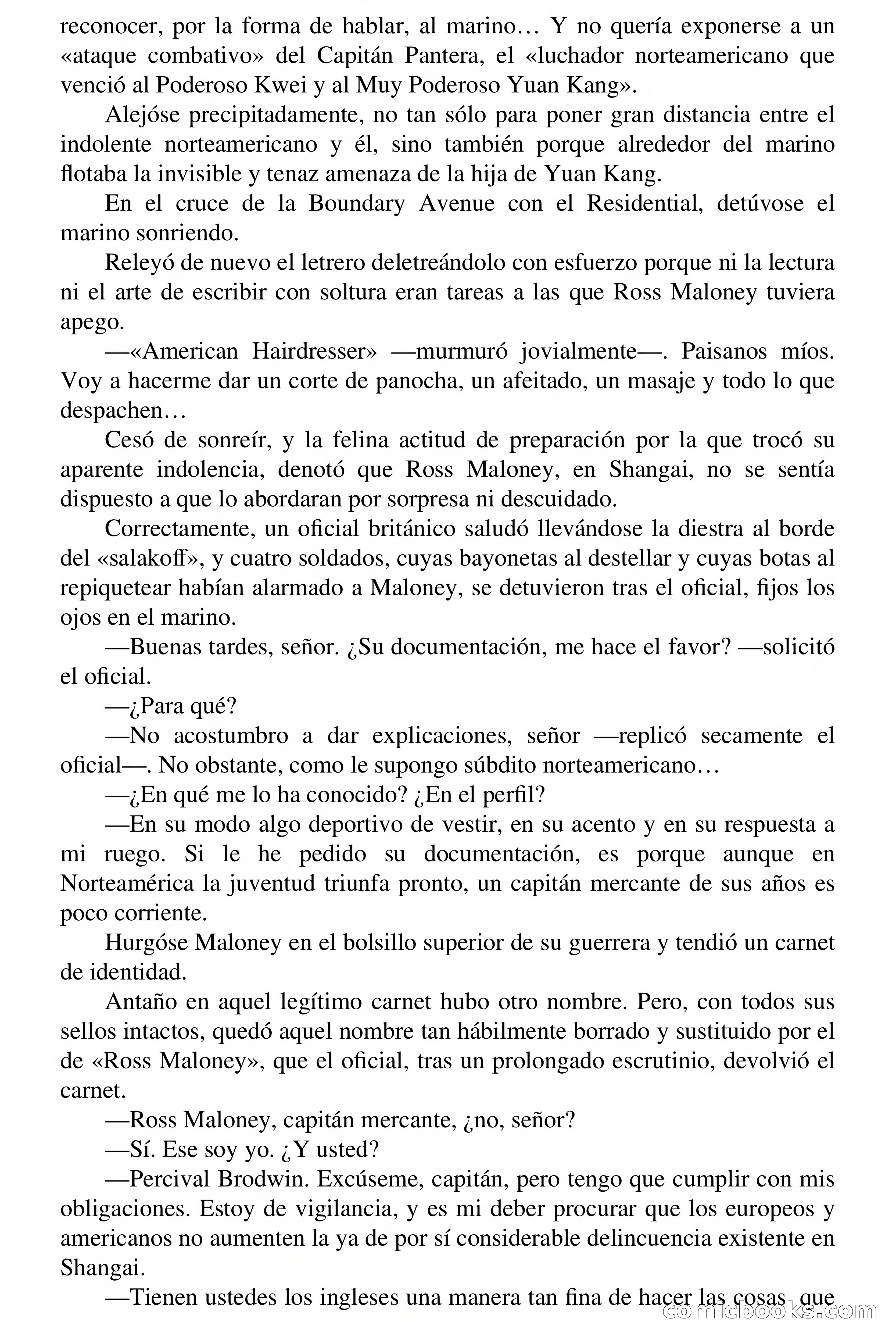 Capitán Pantera: La hija de Yuan Kang — page 6 of 68