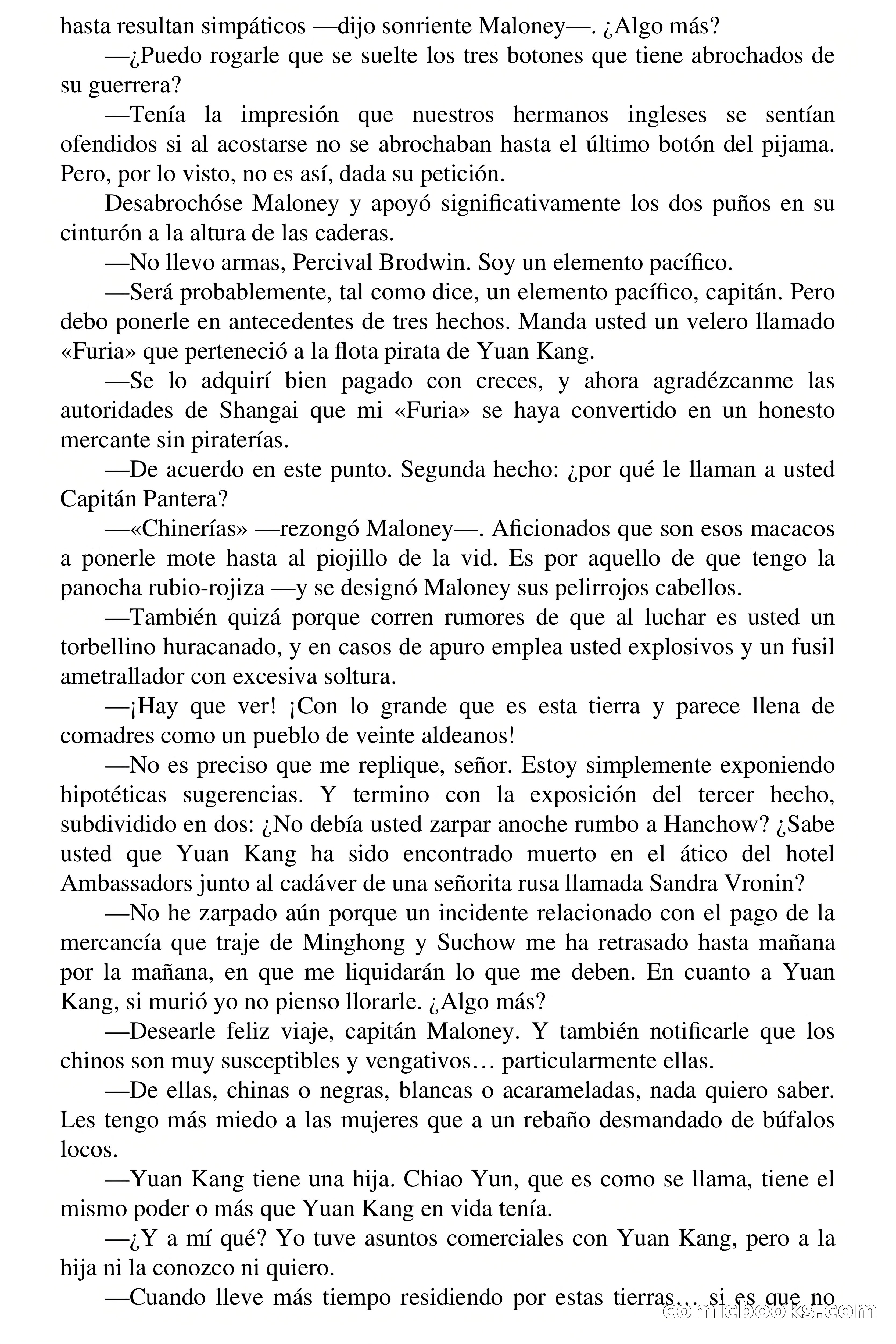 Capitán Pantera: La hija de Yuan Kang — page 7 of 68