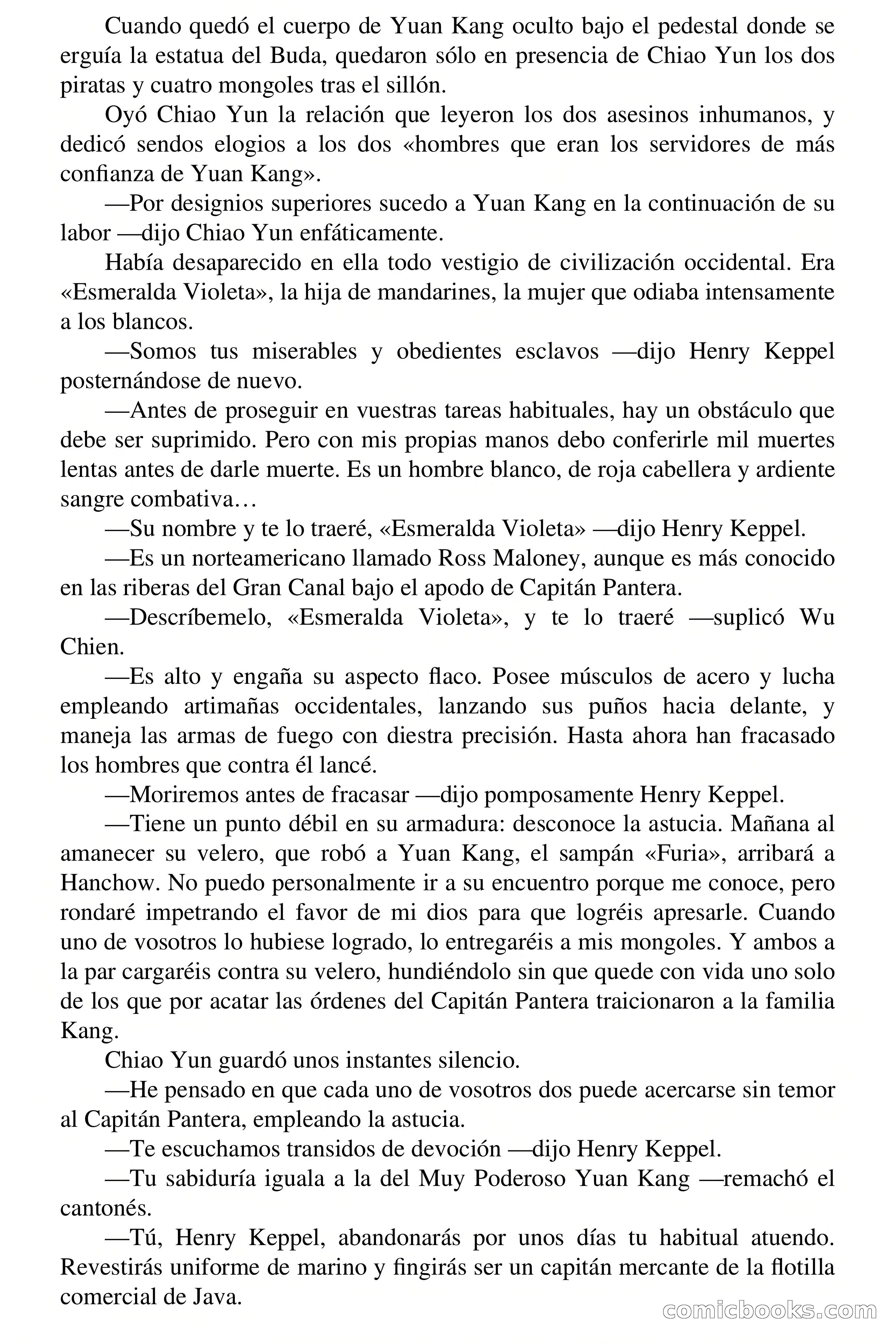 Capitán Pantera: La hija de Yuan Kang — page 36 of 68