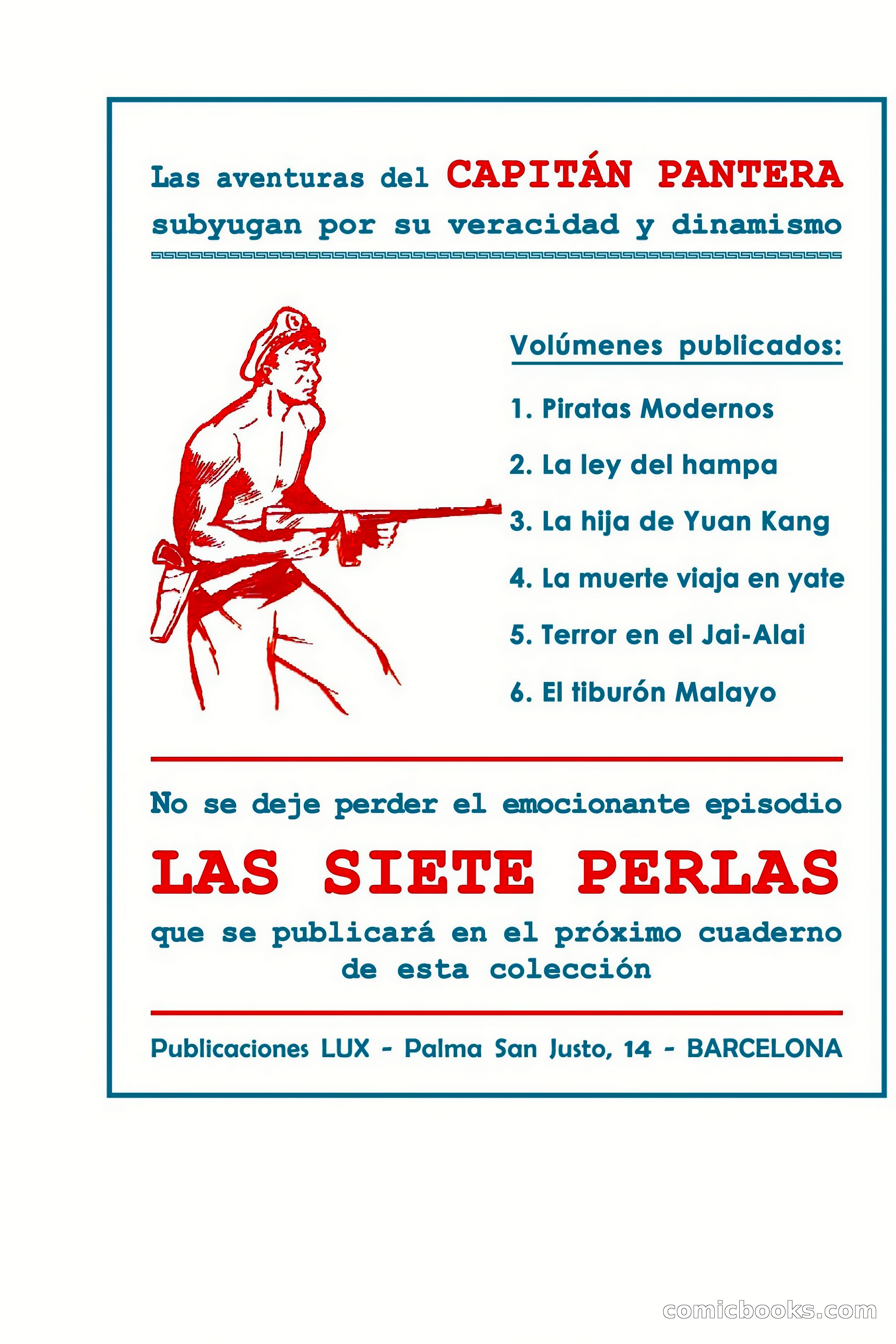 Capitán Pantera: El tiburón malayo — page 71 of 71