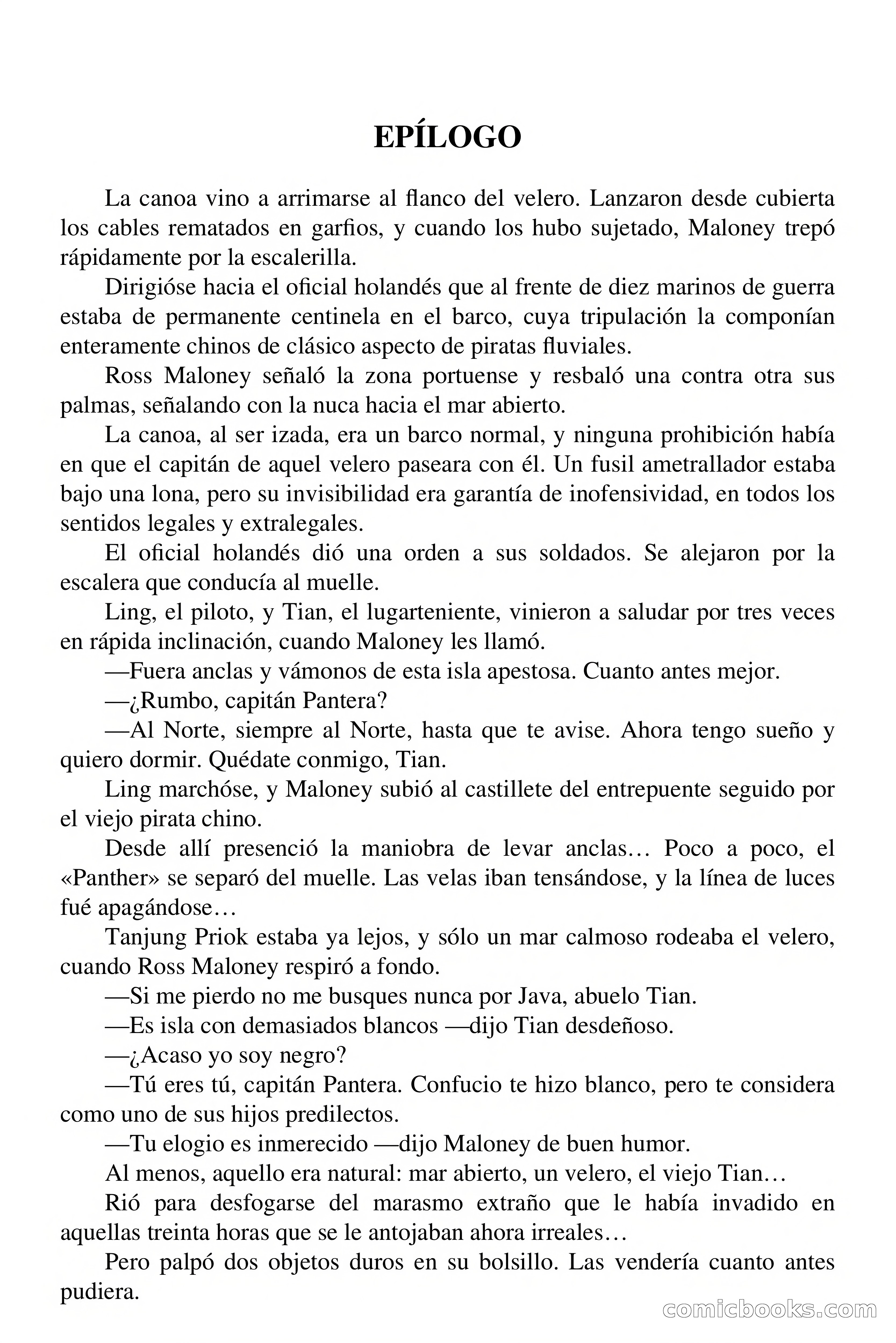 Capitán Pantera: Las siete perlas — page 71 of 73