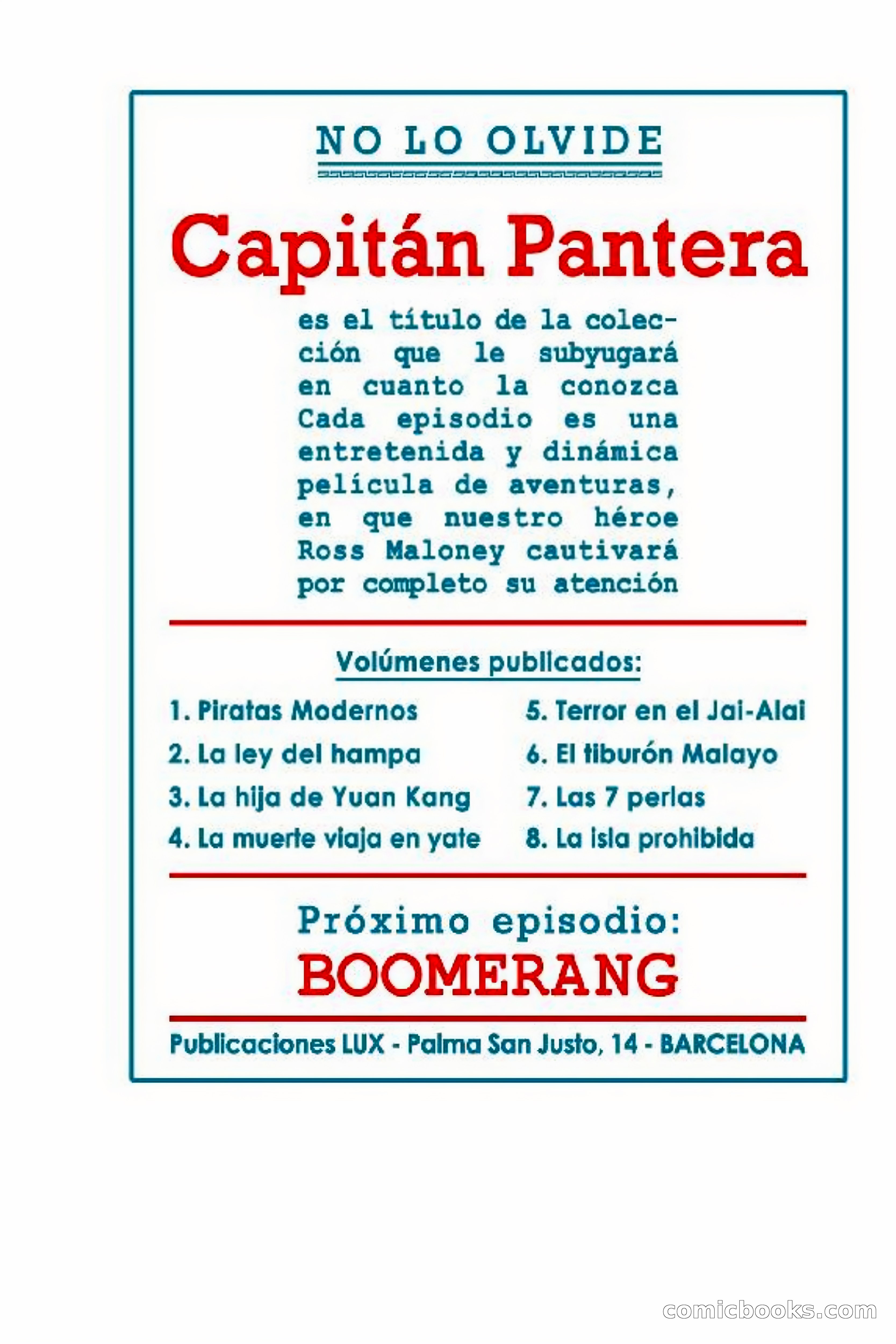 Capitán Pantera: La isla prohibida — page 83 of 83