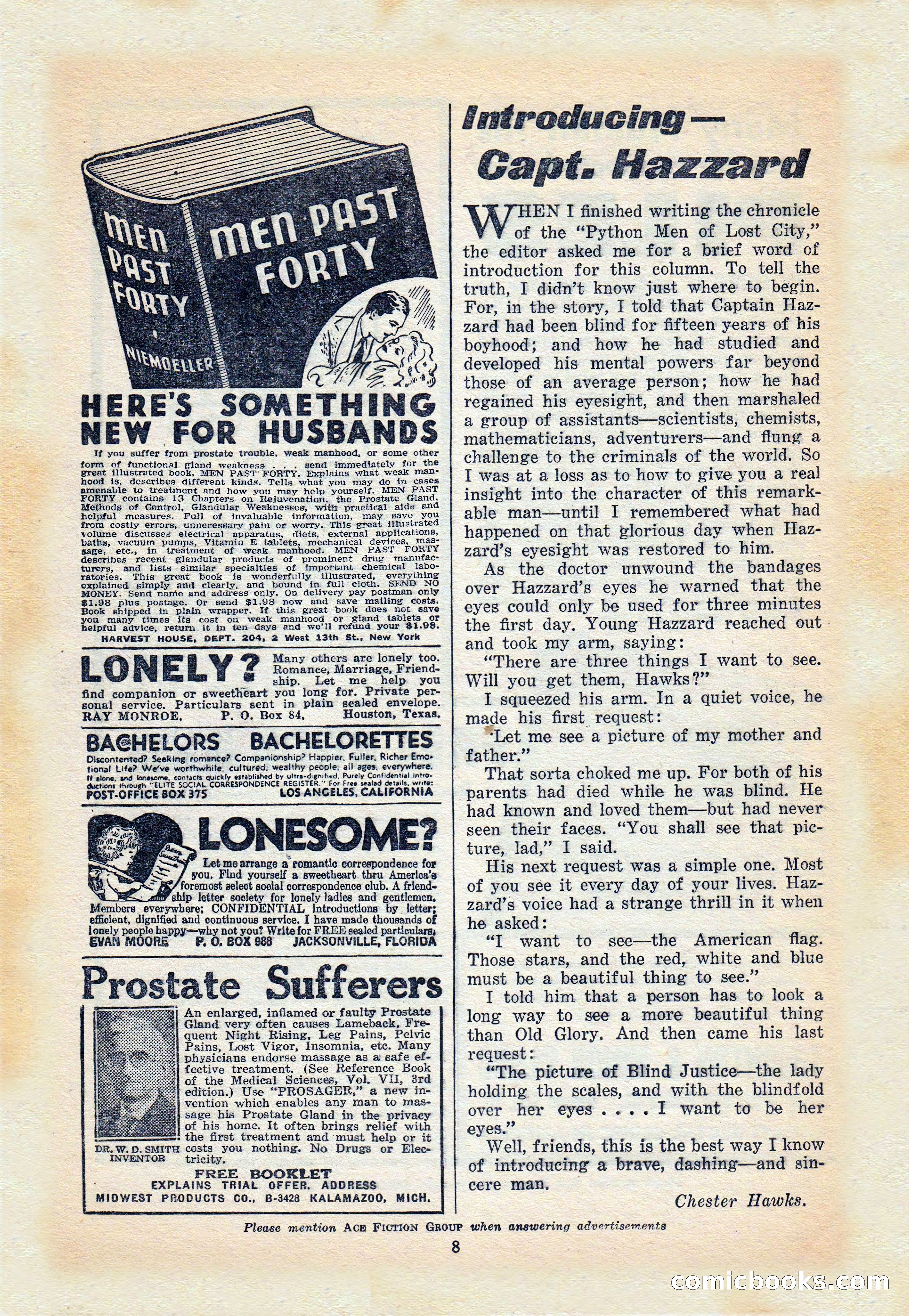Capt. Hazzard Magazine, May 1938 — page 10 of 100