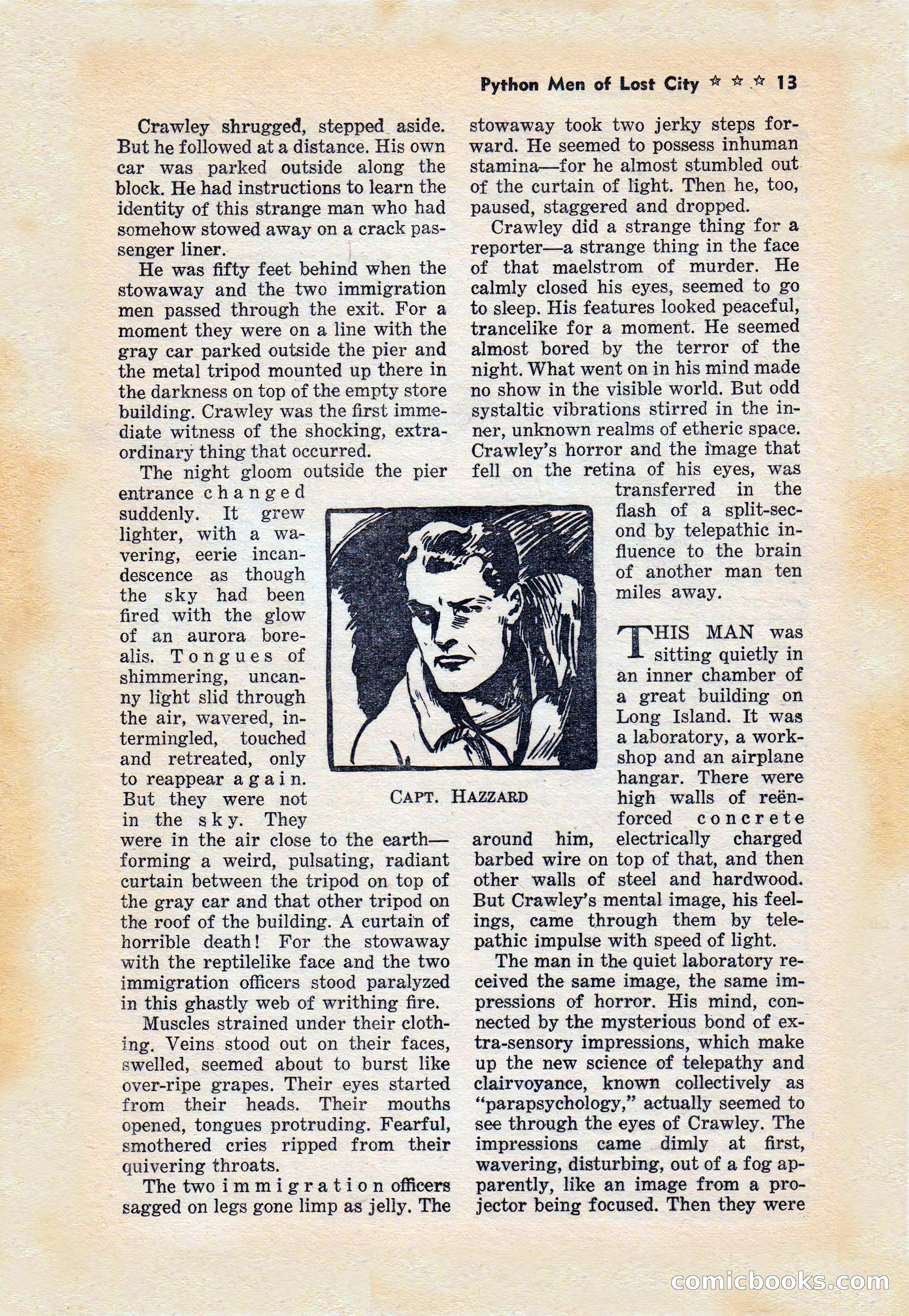 Capt. Hazzard Magazine, May 1938 — page 15 of 100