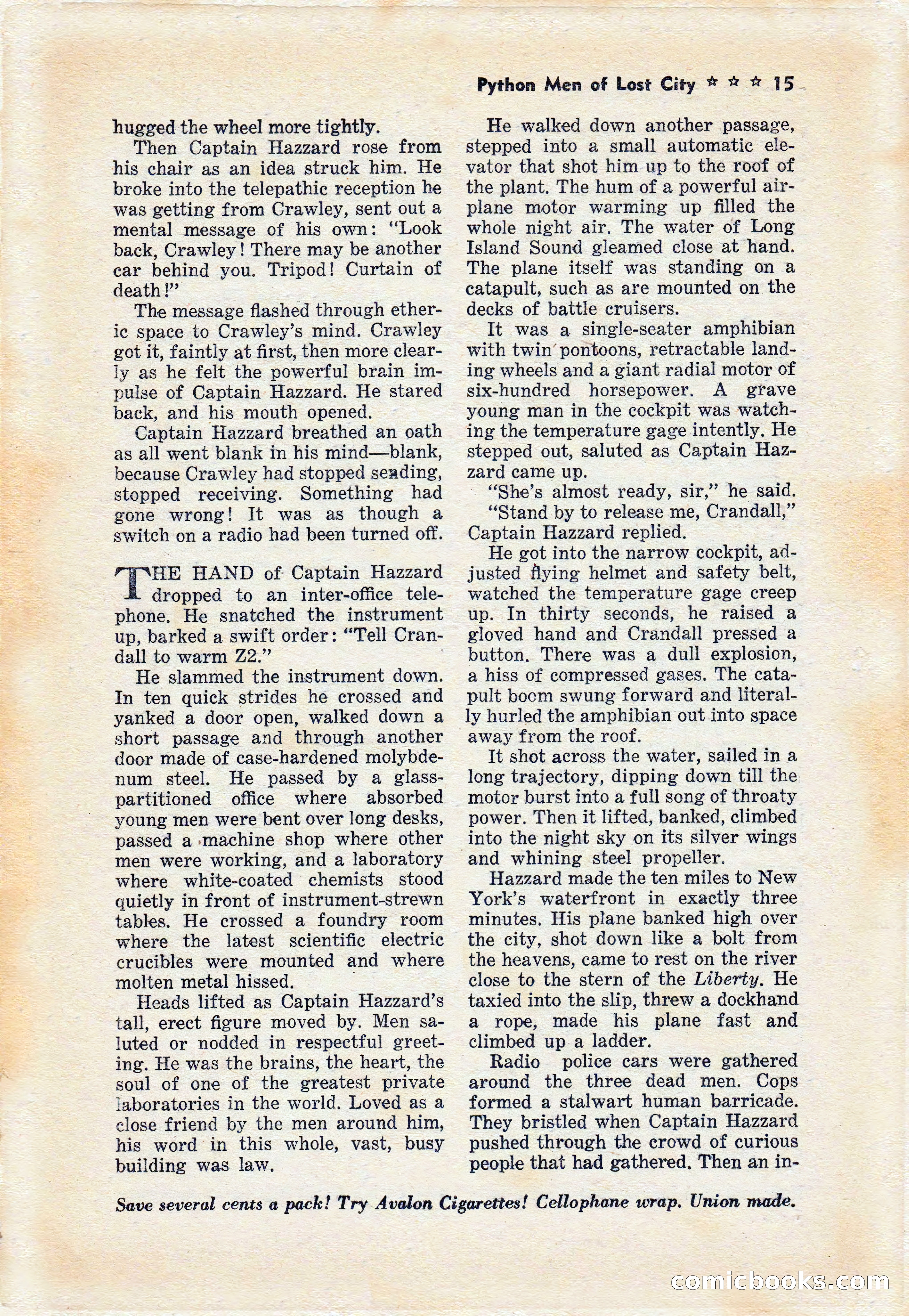 Capt. Hazzard Magazine, May 1938 — page 17 of 100