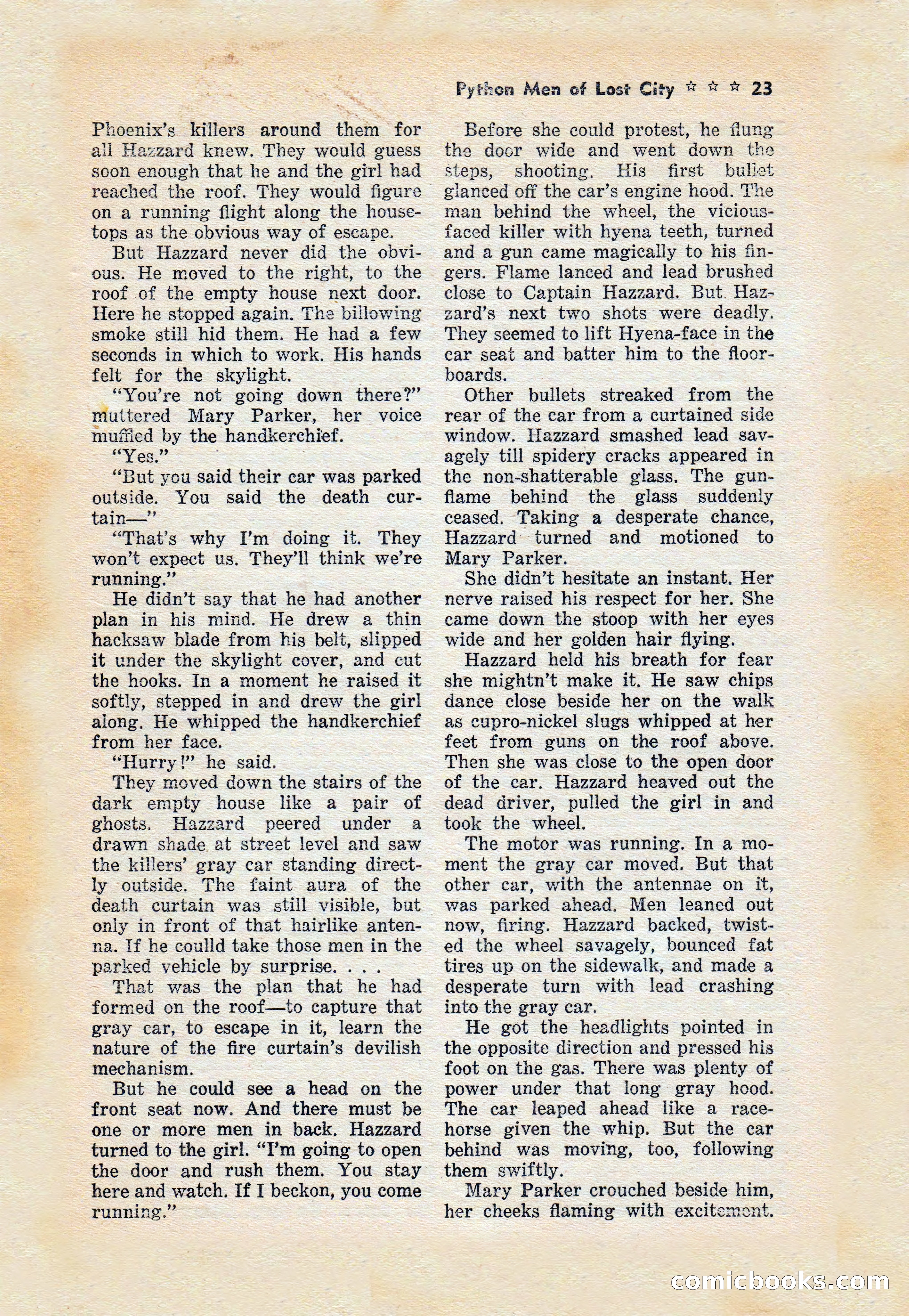 Capt. Hazzard Magazine, May 1938 — page 25 of 100