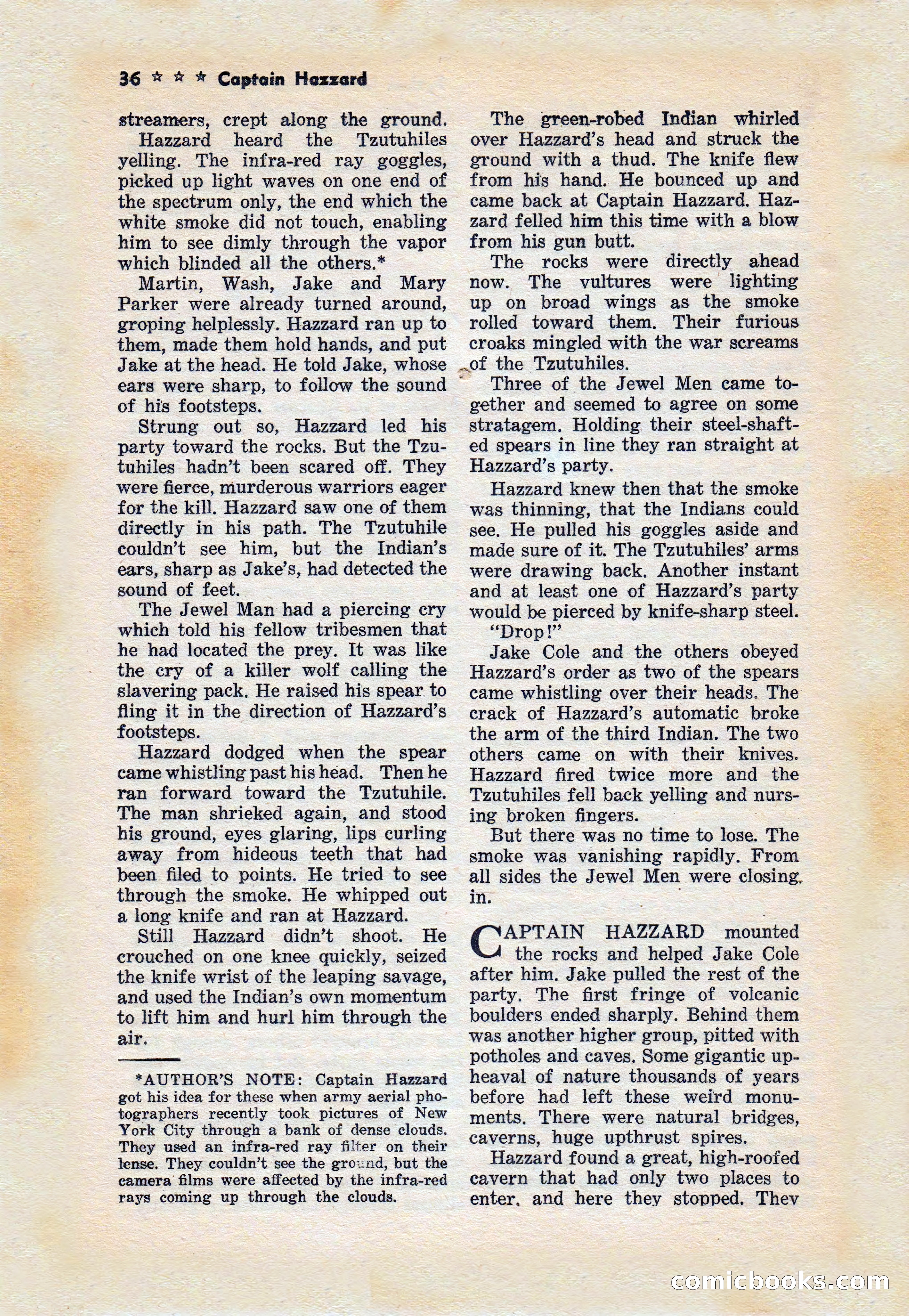 Capt. Hazzard Magazine, May 1938 — page 38 of 100