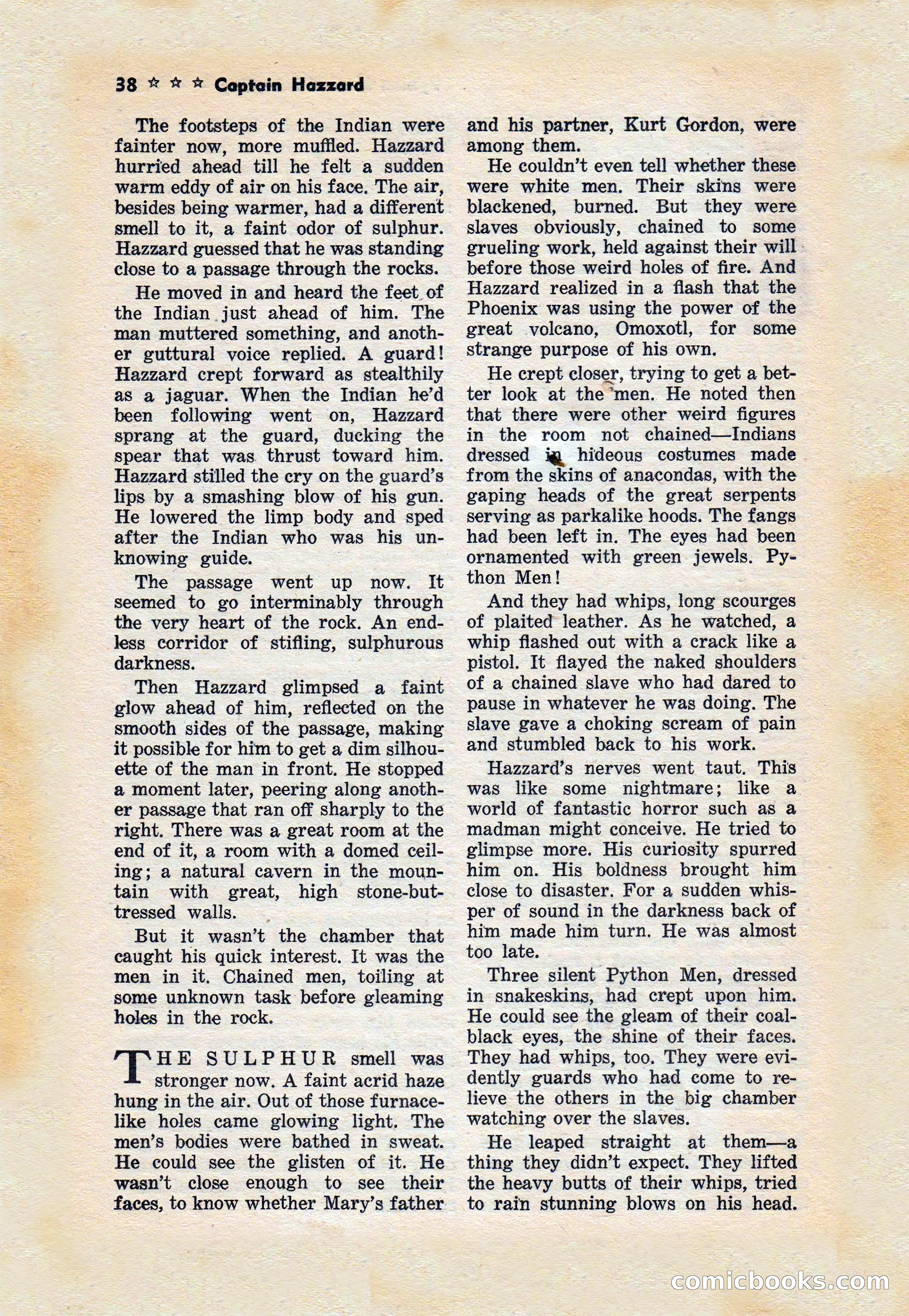 Capt. Hazzard Magazine, May 1938 — page 40 of 100