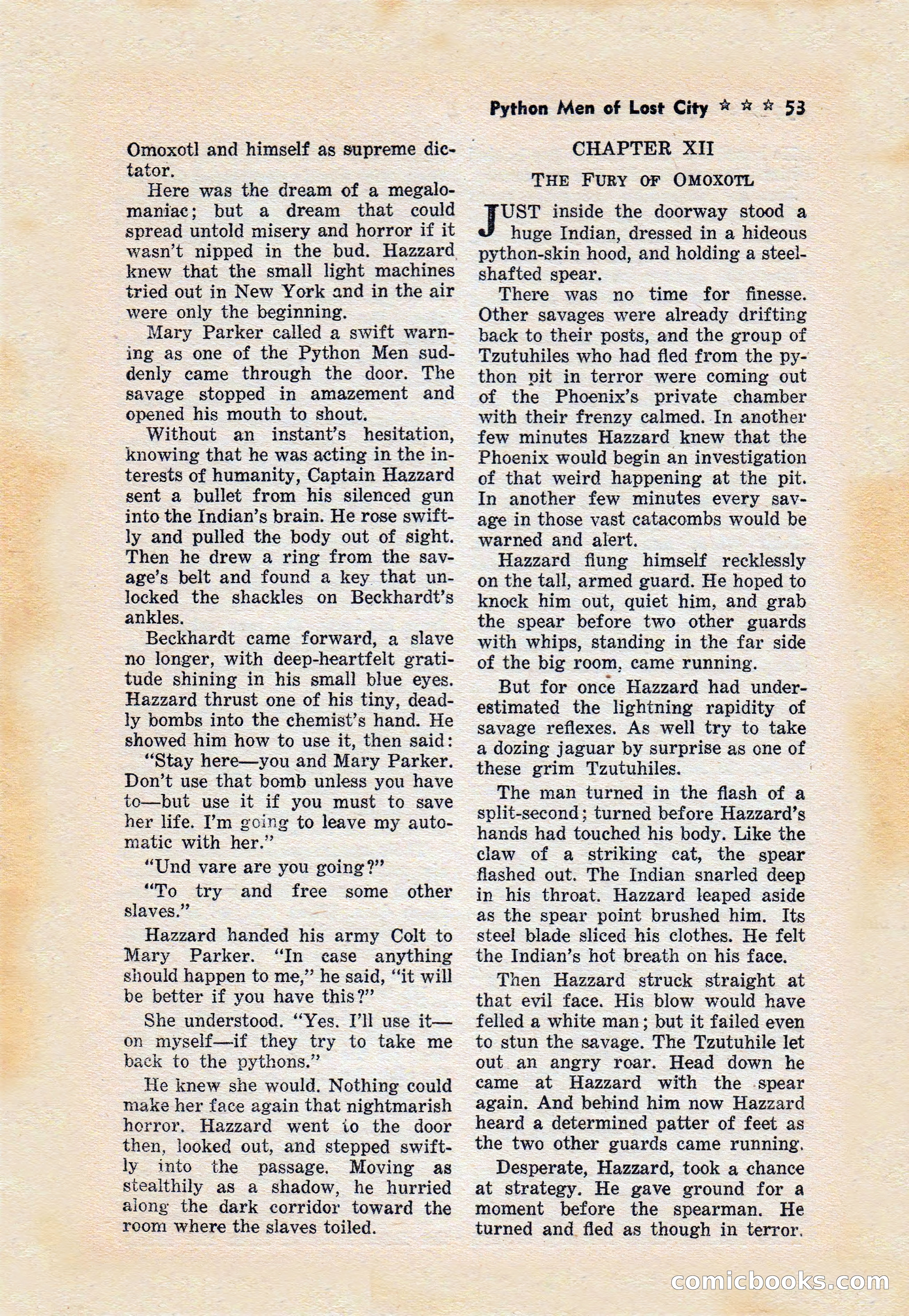 Capt. Hazzard Magazine, May 1938 — page 55 of 100