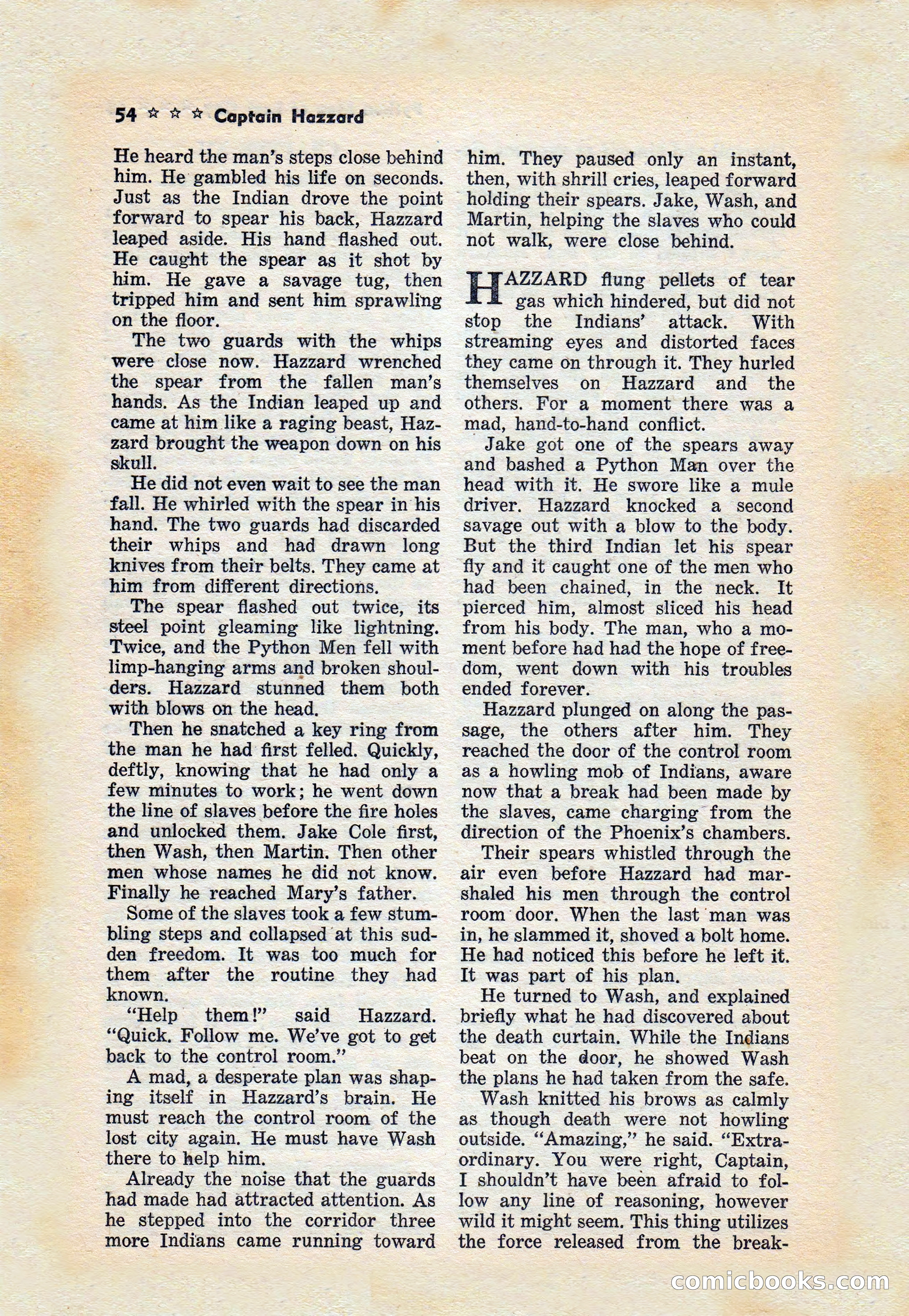 Capt. Hazzard Magazine, May 1938 — page 56 of 100