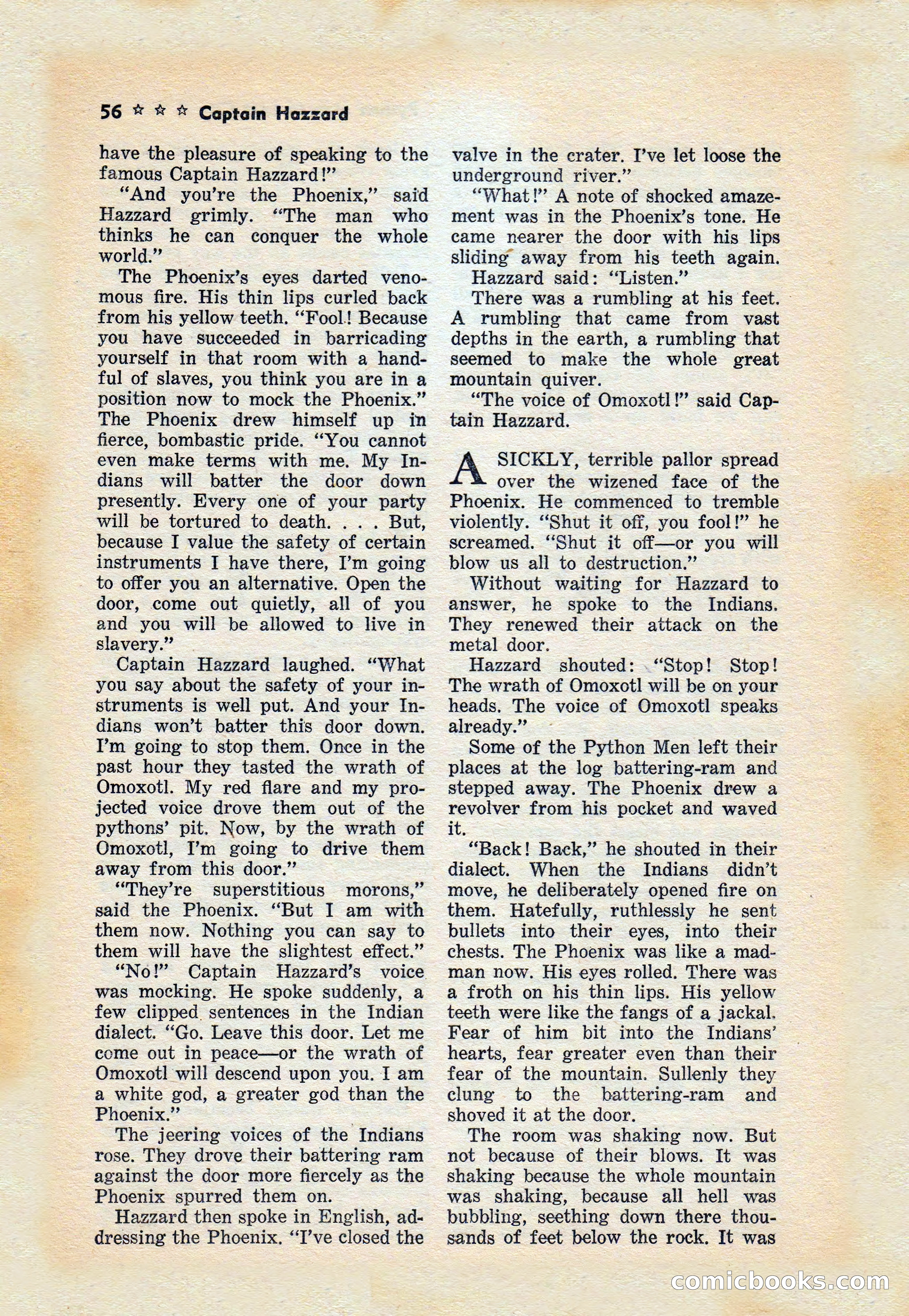 Capt. Hazzard Magazine, May 1938 — page 58 of 100
