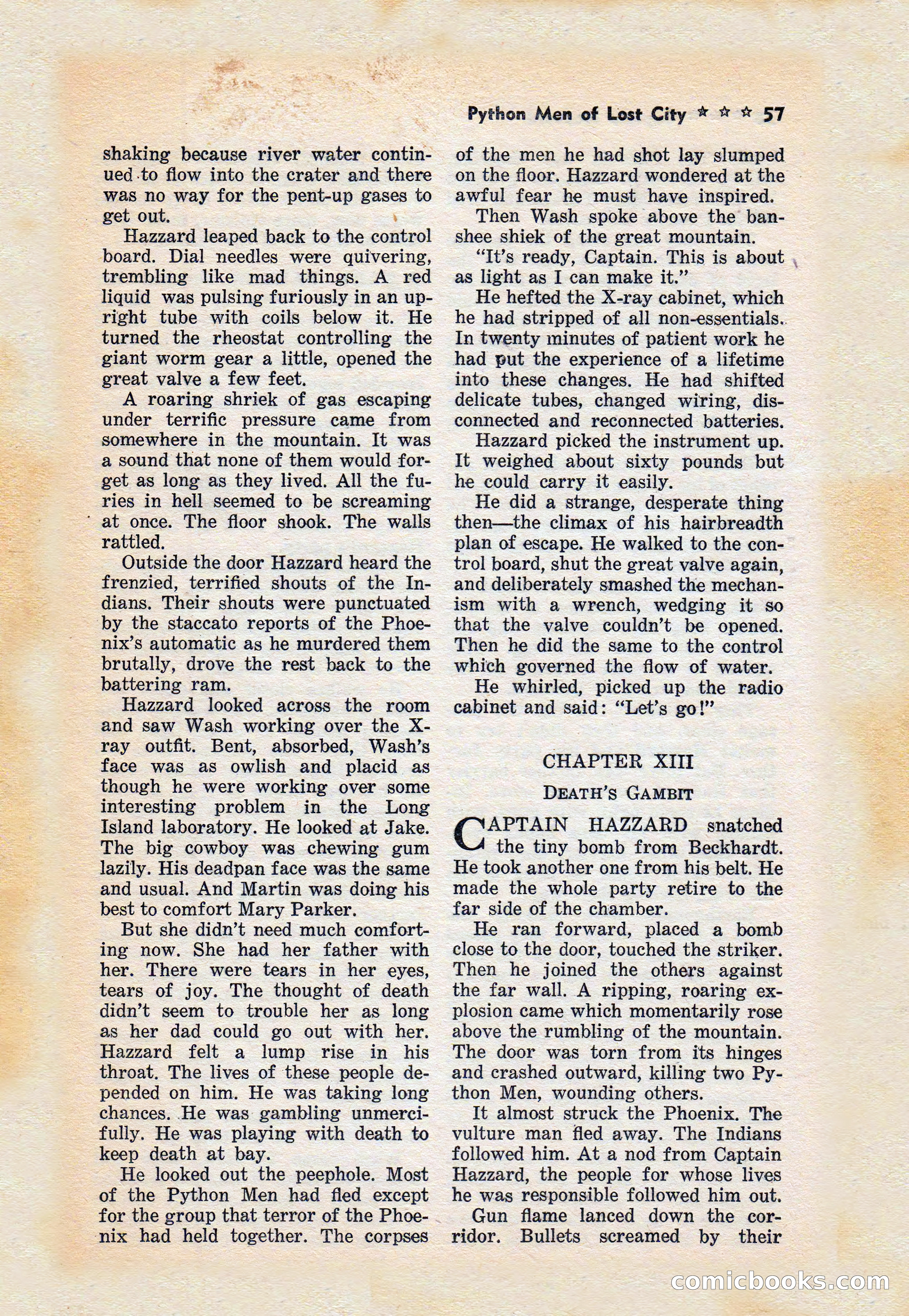 Capt. Hazzard Magazine, May 1938 — page 59 of 100