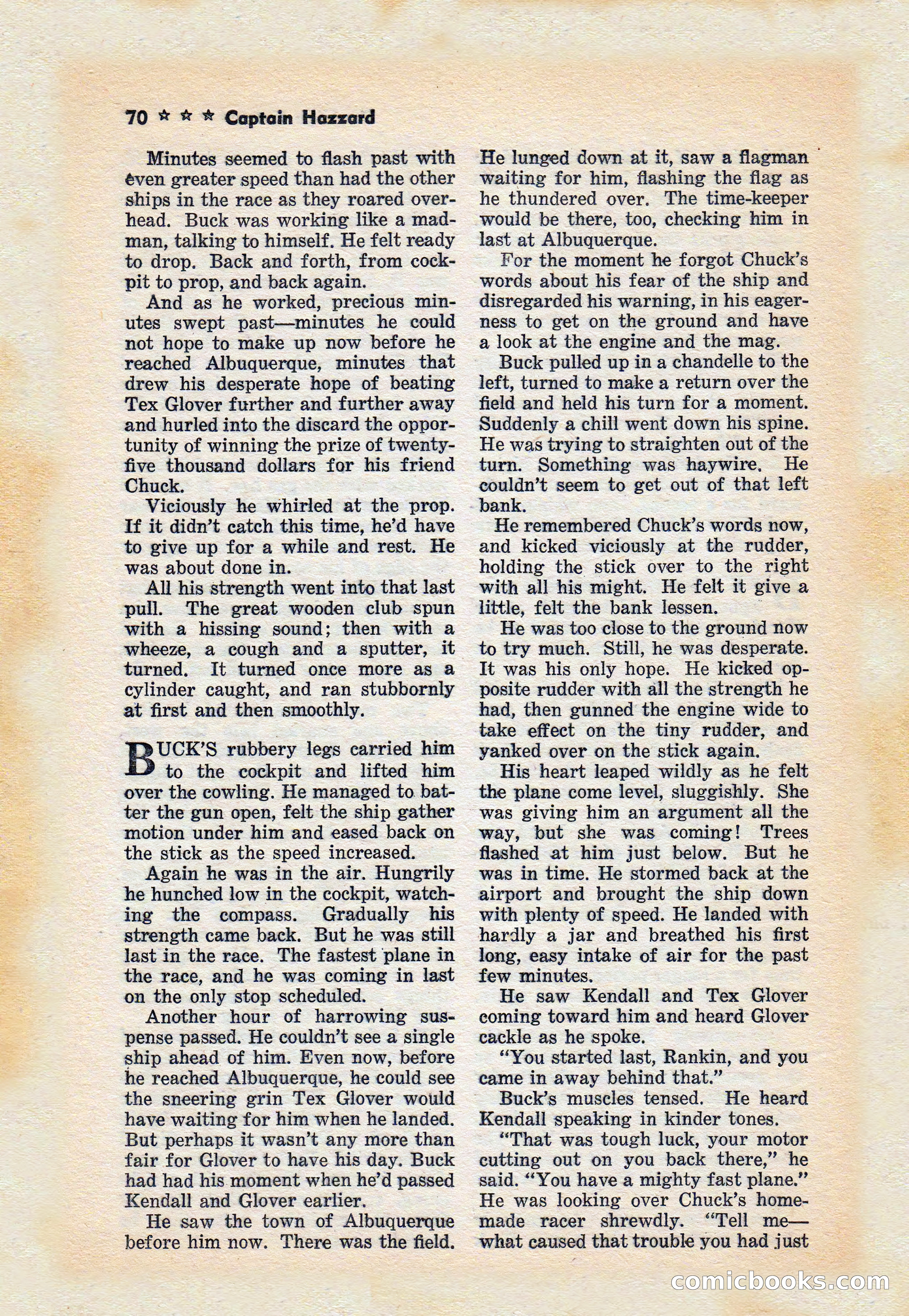 Capt. Hazzard Magazine, May 1938 — page 72 of 100