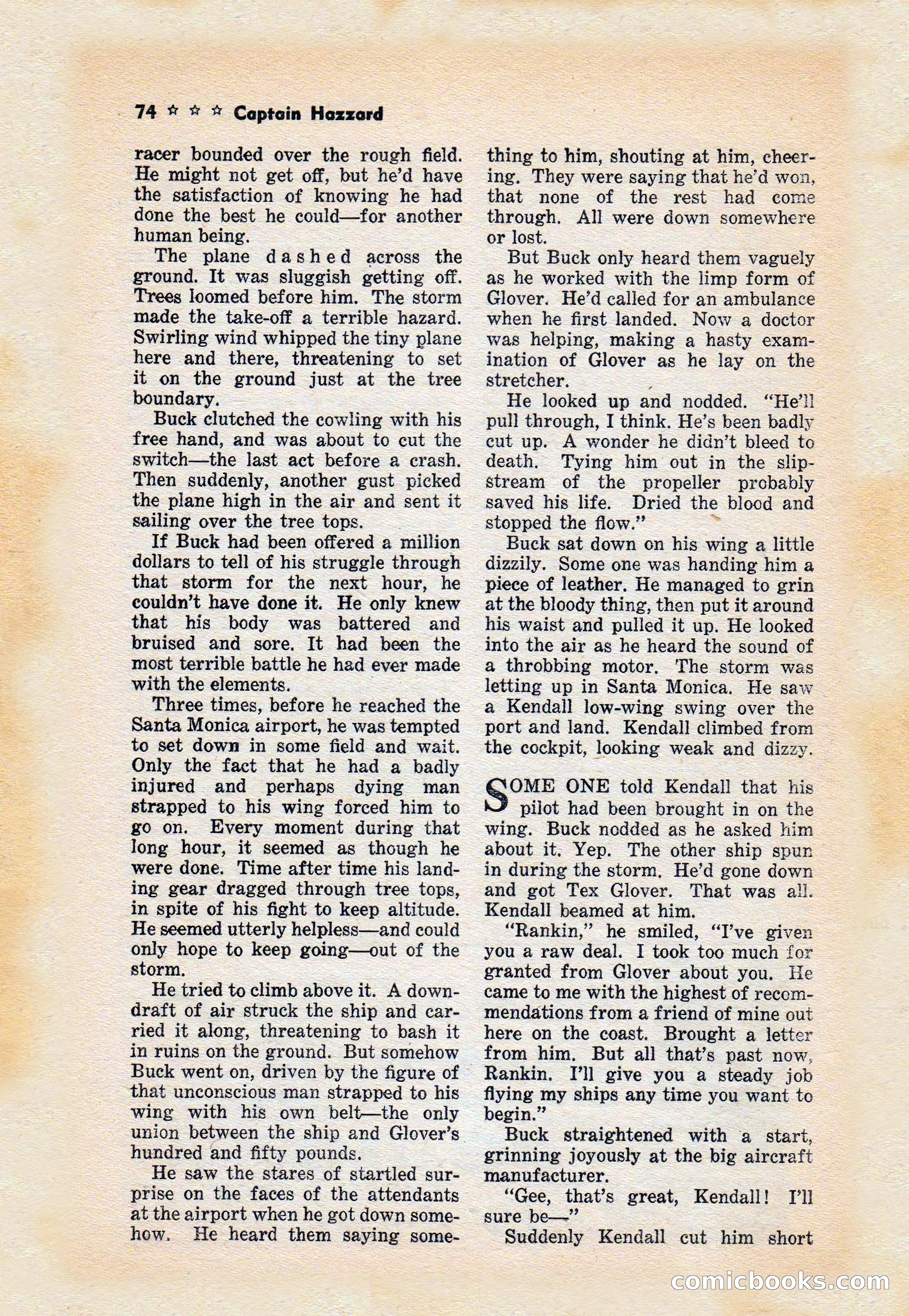 Capt. Hazzard Magazine, May 1938 — page 76 of 100