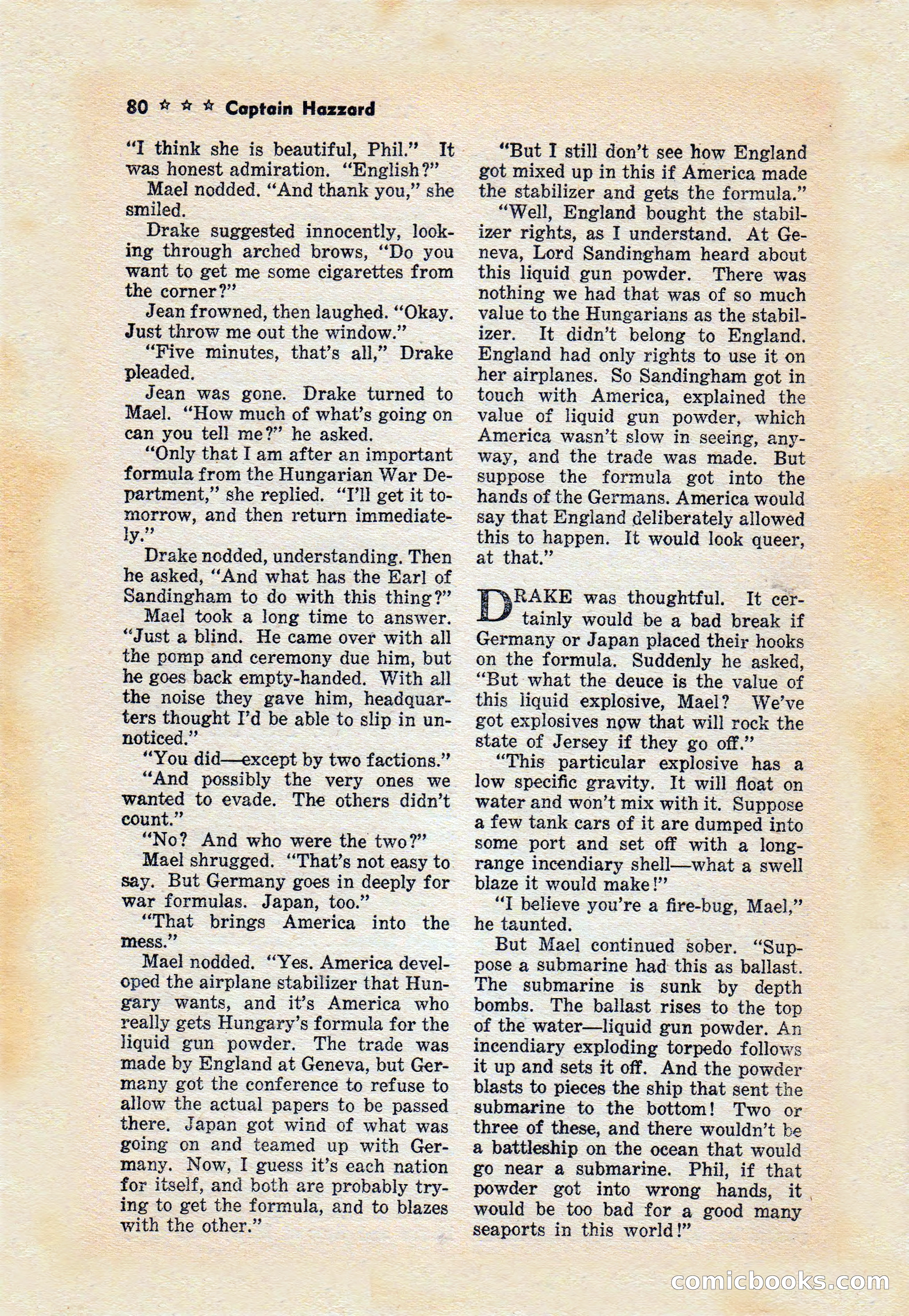 Capt. Hazzard Magazine, May 1938 — page 82 of 100